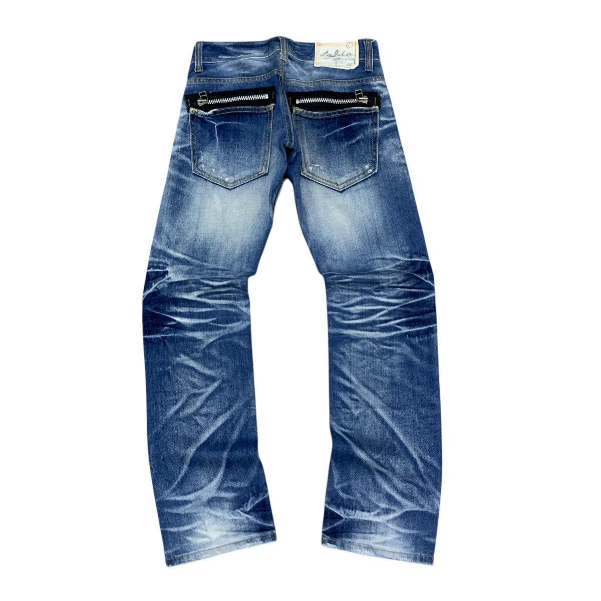 Beauty Beast Vintage Lolita Distressed Jeans Ripped Blue Faded Size US 28 / EU 44 - 9 Thumbnail