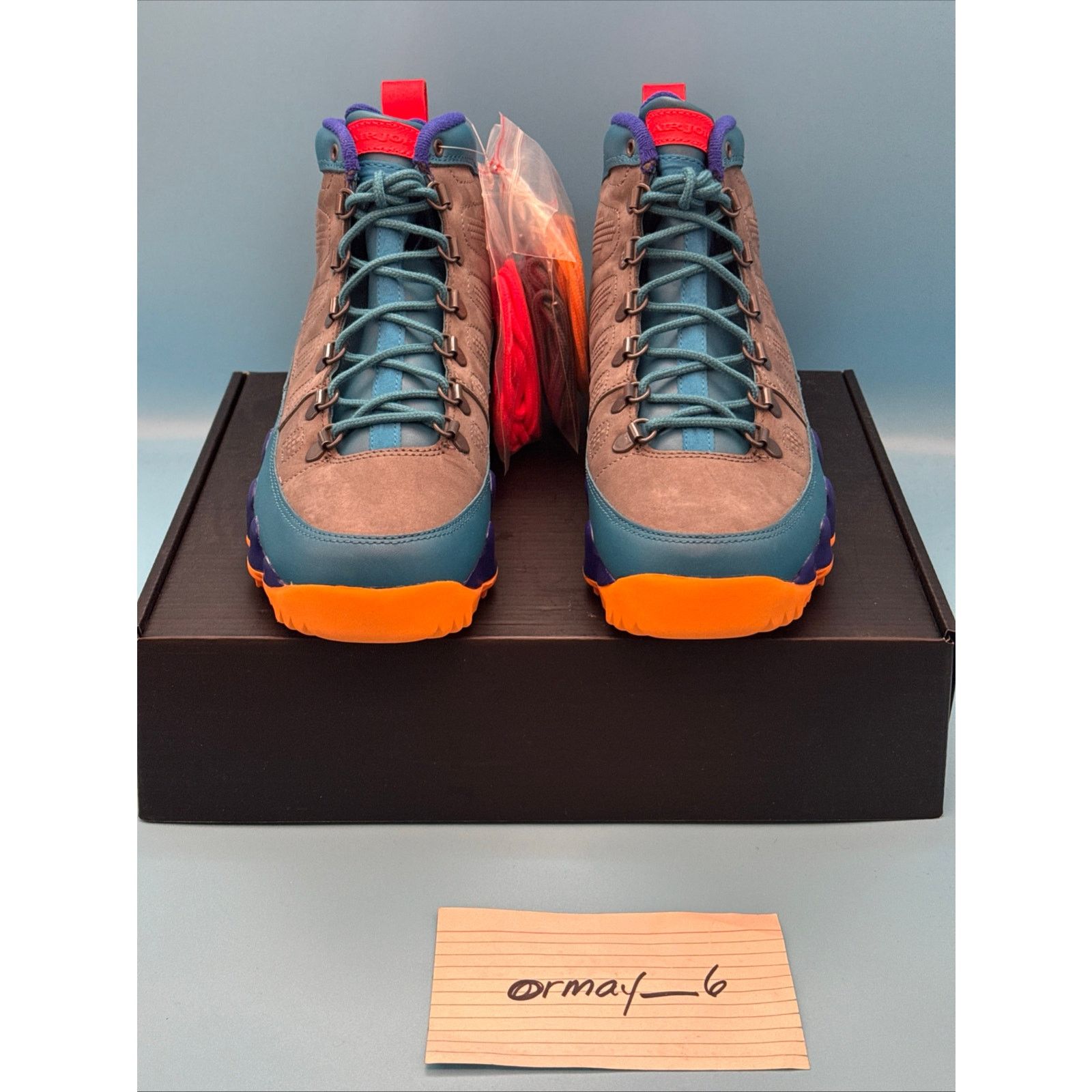 Jordan Brand Air Jordan 9 Retro Boot NRG Green Abyss m8 Size US 8 / EU 41 - 4 Thumbnail