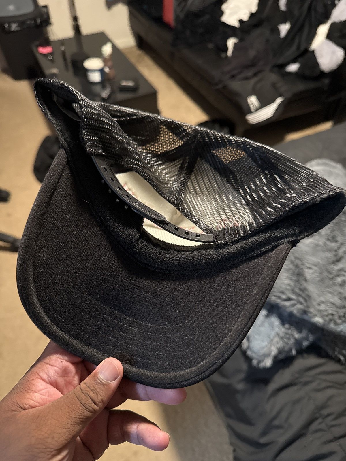 Sp5der × Young Thug Silk web bank spider trucker hat Size ONE SIZE - 1 Thumbnail