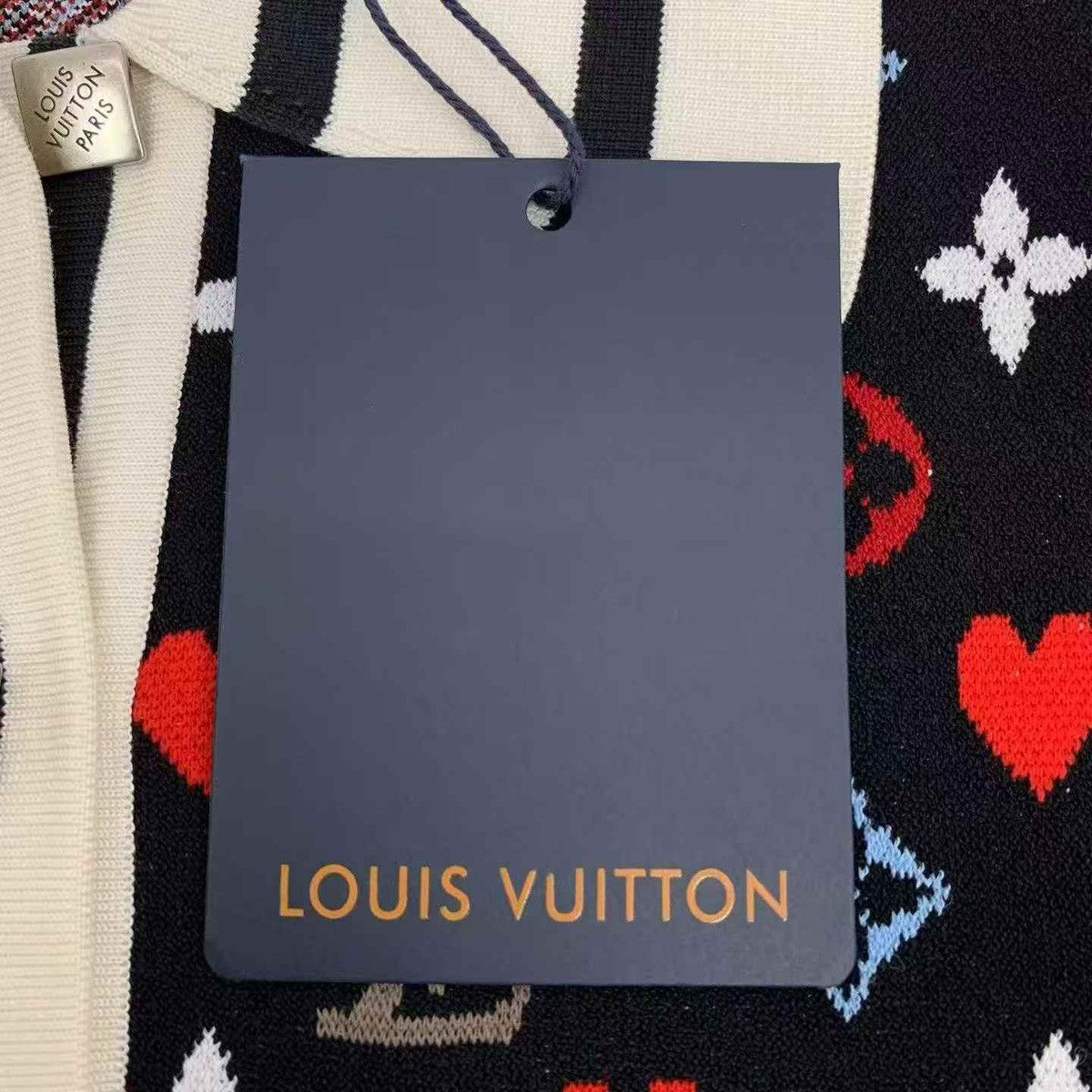 Louis Vuitton Louis Vuitton Women’s S Heart Polo Dress Monogram knit Size S / US 4 / IT 40 - 9 Thumbnail
