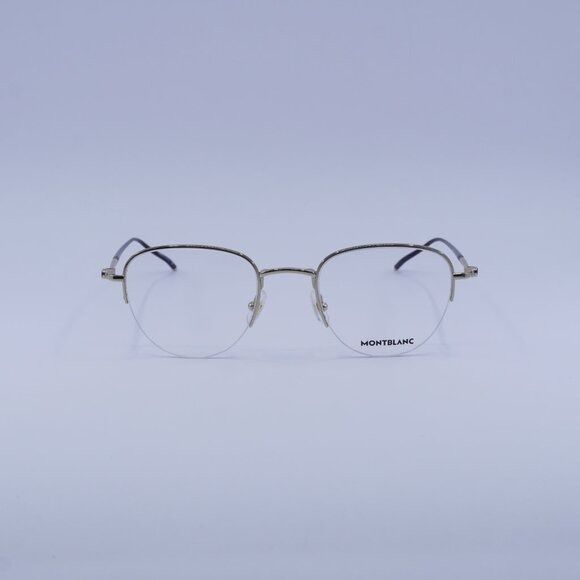 Montblanc Montblanc MB0129O 004 Eyeglasses Gold 52mm Aviator Frame Size ONE SIZE - 3 Thumbnail