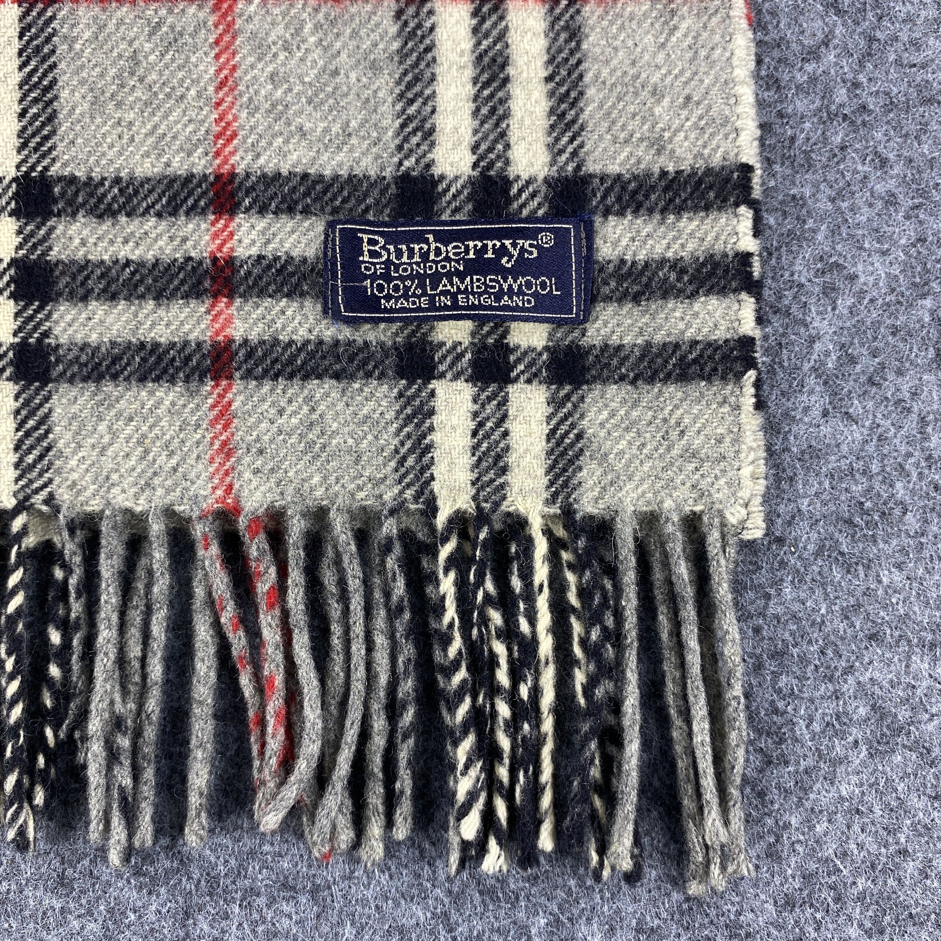 Burberry × Vintage Burberrys Scarf # Muffler # Neckwear # D535 Size ONE SIZE - 2 Thumbnail