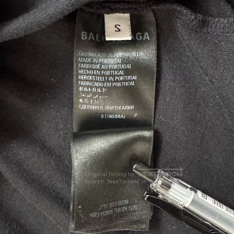 Balenciaga Balenciaga Black Graffiti Logo Short Sleeve Size US S / EU 44-46 / 1 - 3 Thumbnail
