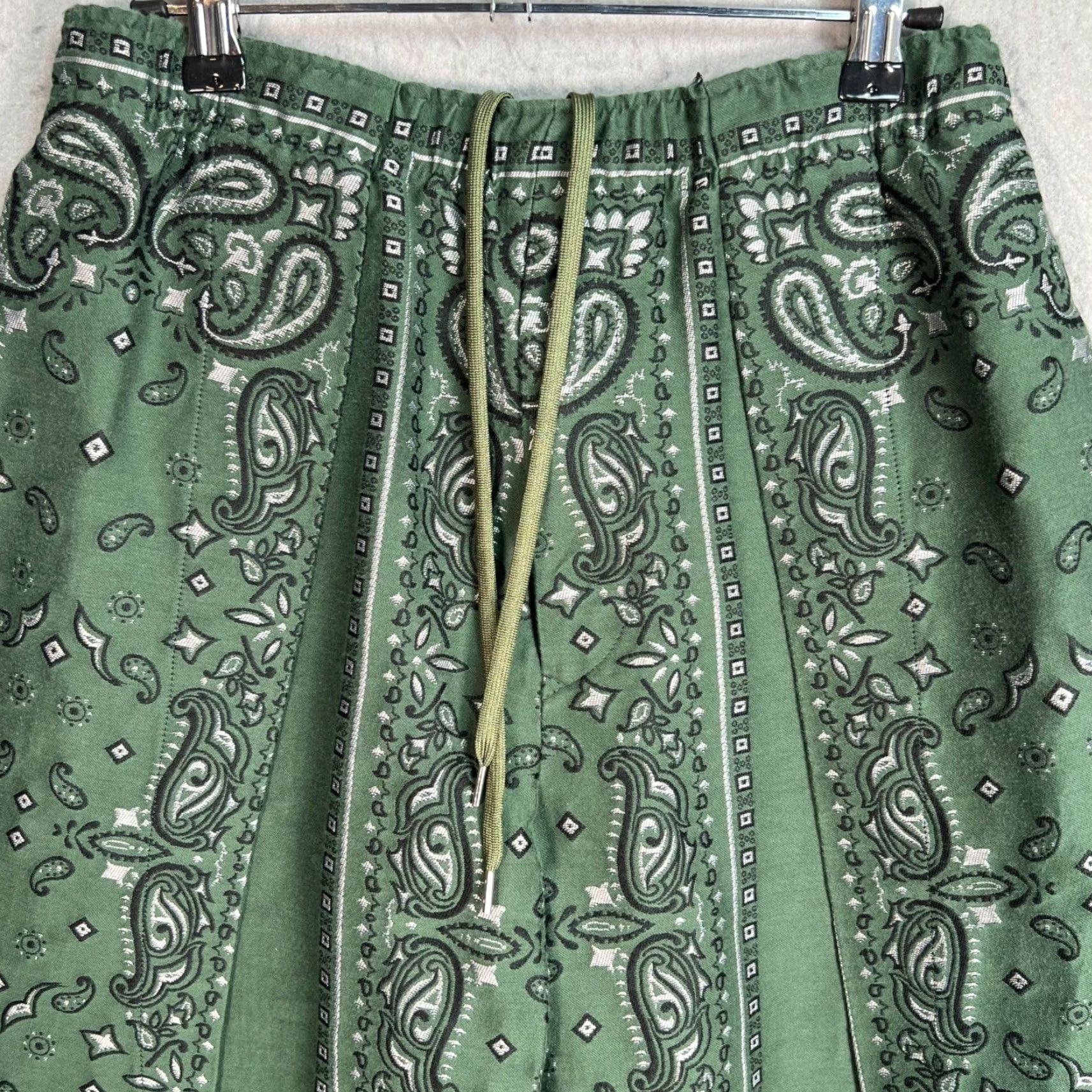 TOGA VIRILIS Toga Virilis Green Paisley Bandana Jacquard Pants Size 44 Made In Japan Womens Size 30" / US 8 / IT 44 - 5 Thumbnail