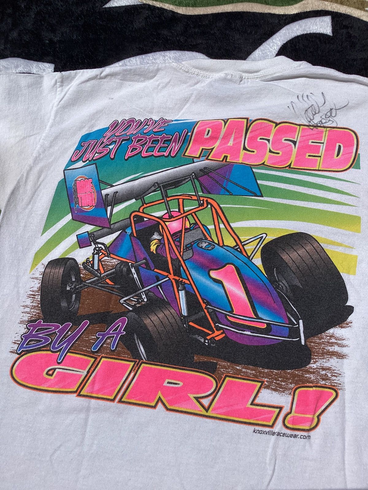 Gildan × Vintage Vtg Y2K race this you’ve been passed by girl racing T-shirt Size US M / EU 48-50 / 2 - 1 Thumbnail