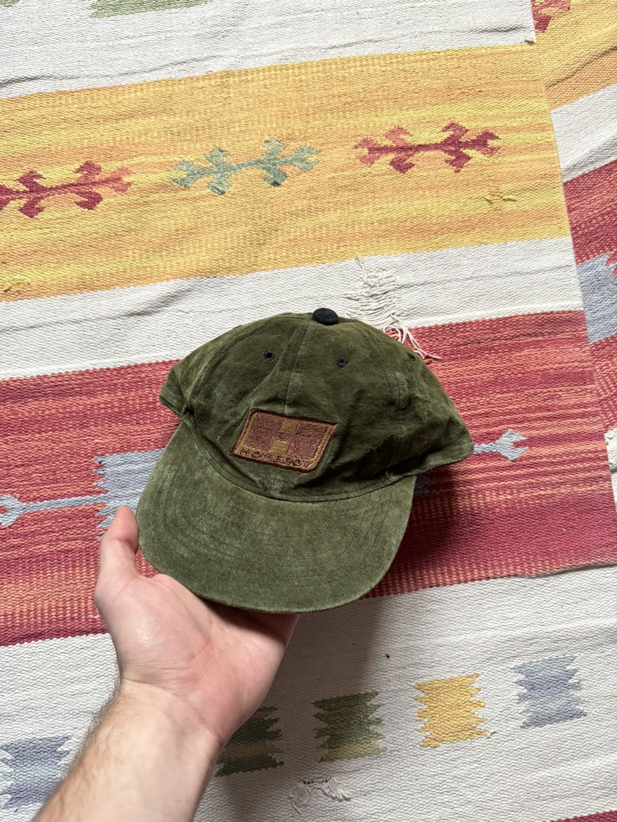 HOMME BOY CO. Vintage 00’s Home Boy y2k Skateboarding Suede Hat Size ONE SIZE - 3 Thumbnail