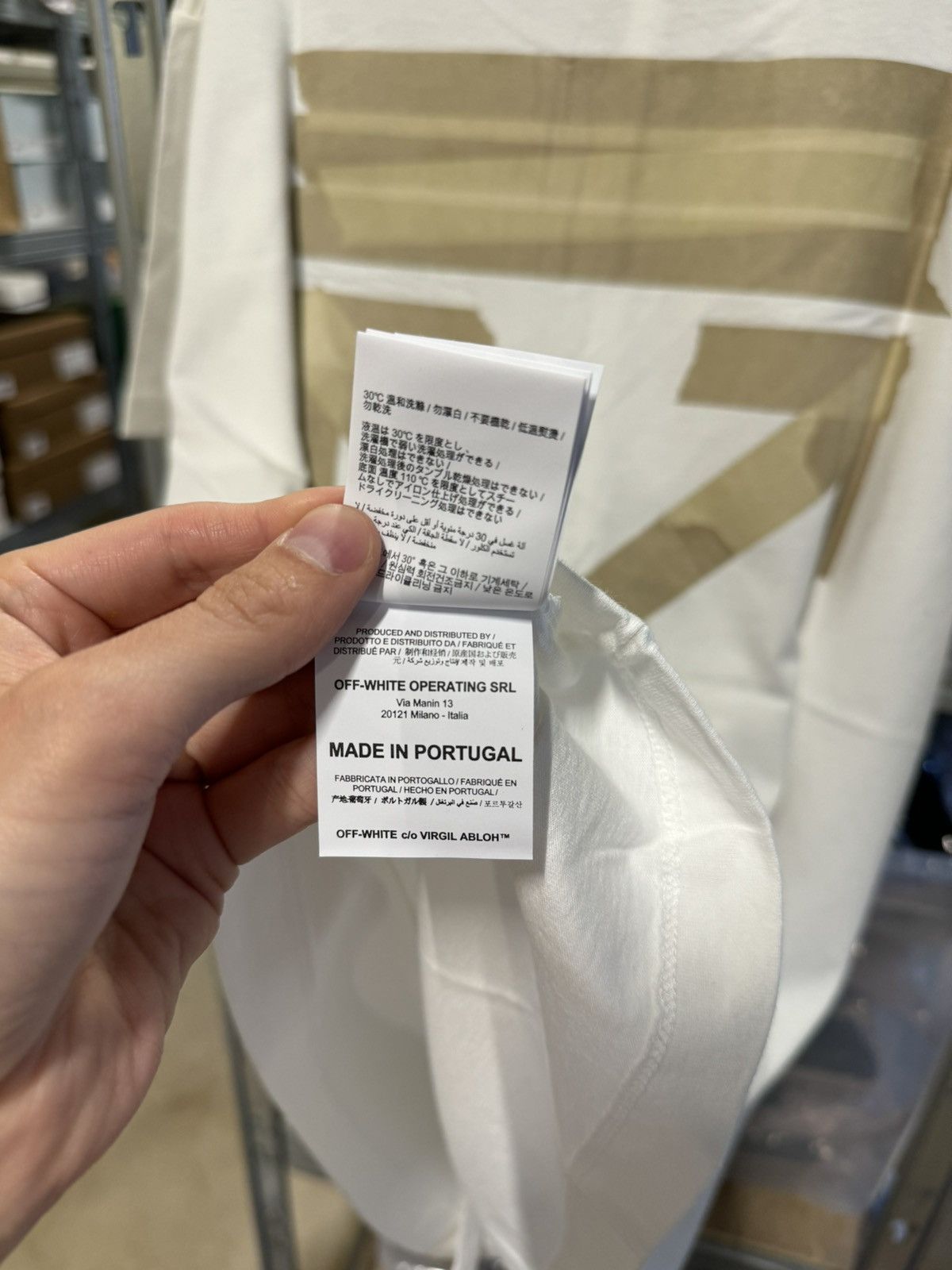 Off-White Off-White Tape Arrow T-Shirt NEW 500$ Size US M / EU 48-50 / 2 - 5 Thumbnail