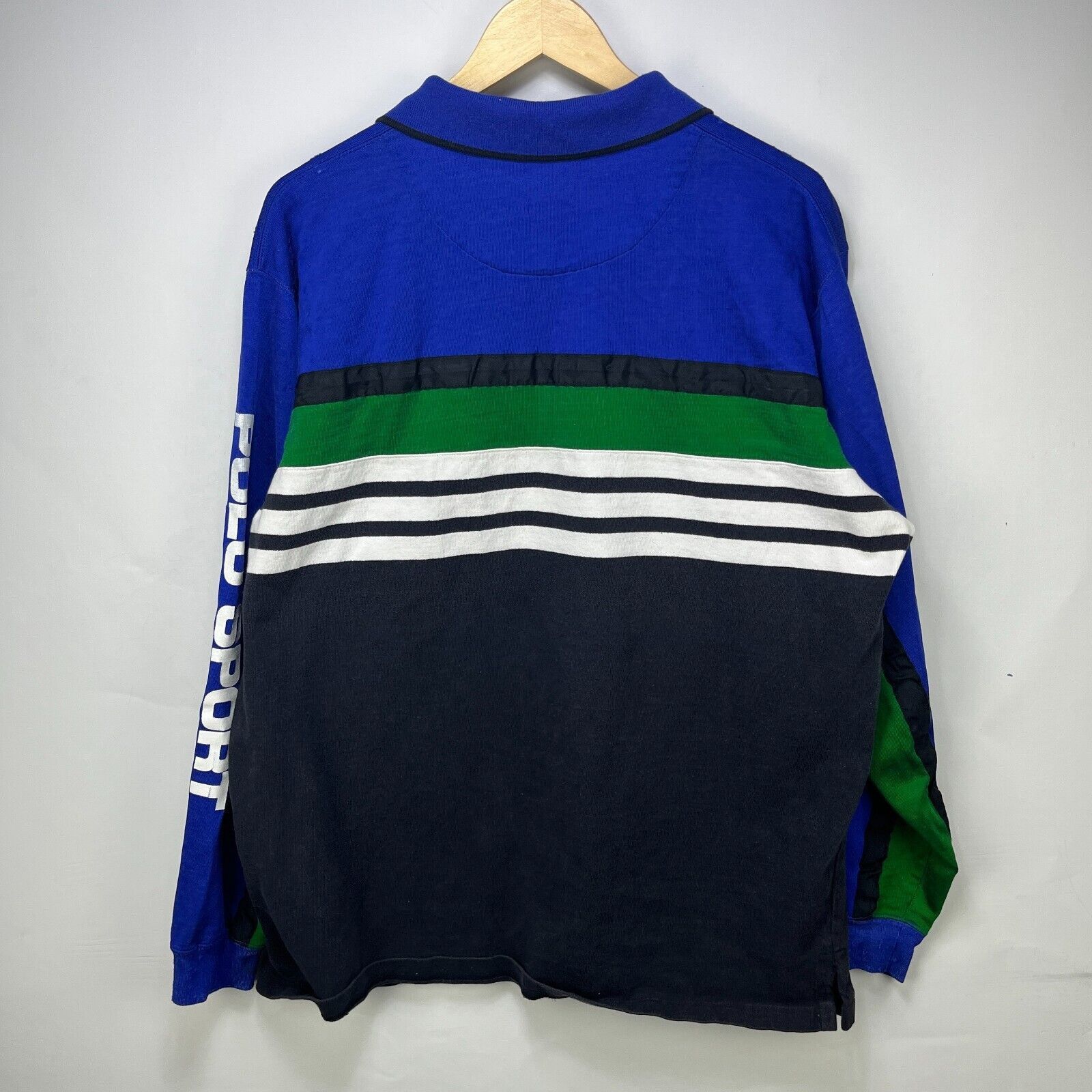 Vintage Vintage 90s Polo Sport Ralph Lauren Pepsi Rugby Shirt Large Size US L / EU 52-54 / 3 - 14 Thumbnail