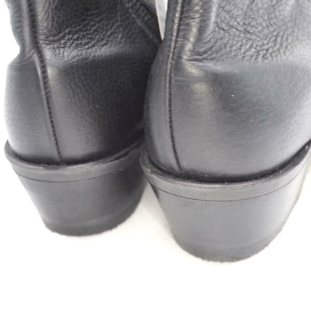 Doublet Double H Womens Boot Black Side Zipper Pointed Toe Motorcycle 9M Size US 9 / IT 39 - 3 Thumbnail