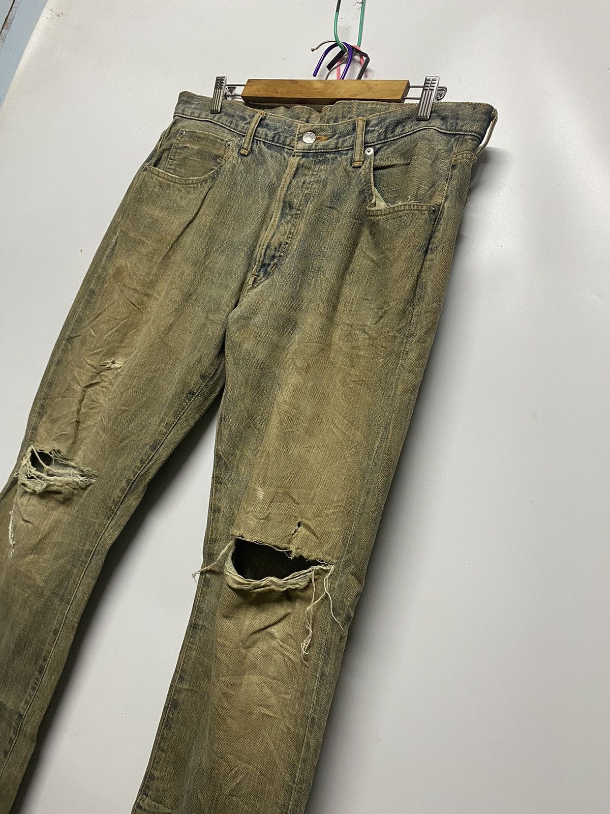 Swagger Swagger Distressed Selvedge Denim Jeans Pants Size US 36 / EU 52 - 10 Thumbnail