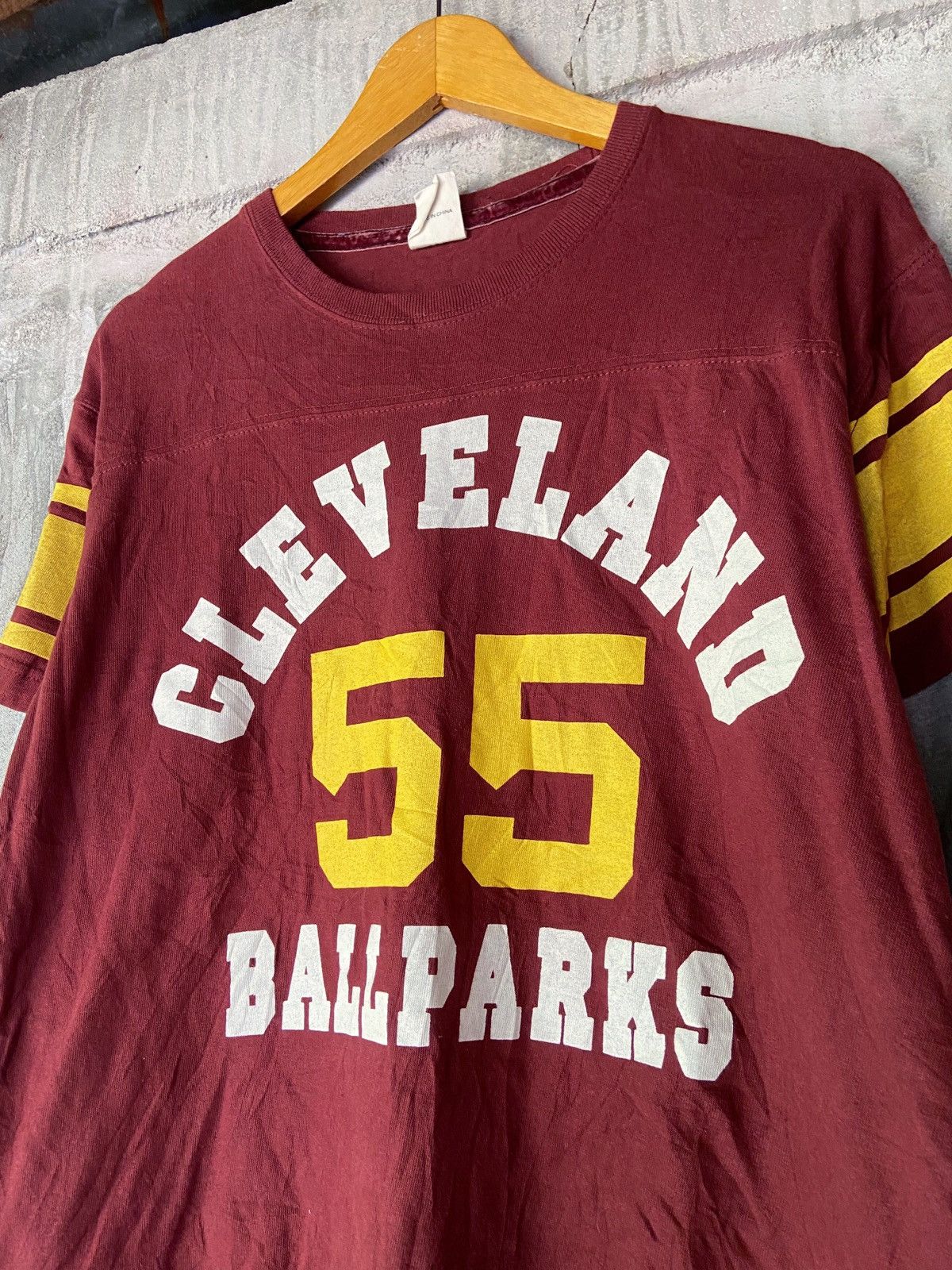 Japanese Brand DOUBLE LAYER CLEVELAND 55 BALLPARKS LONG SLEEVE Size US L / EU 52-54 / 3 - 3 Thumbnail