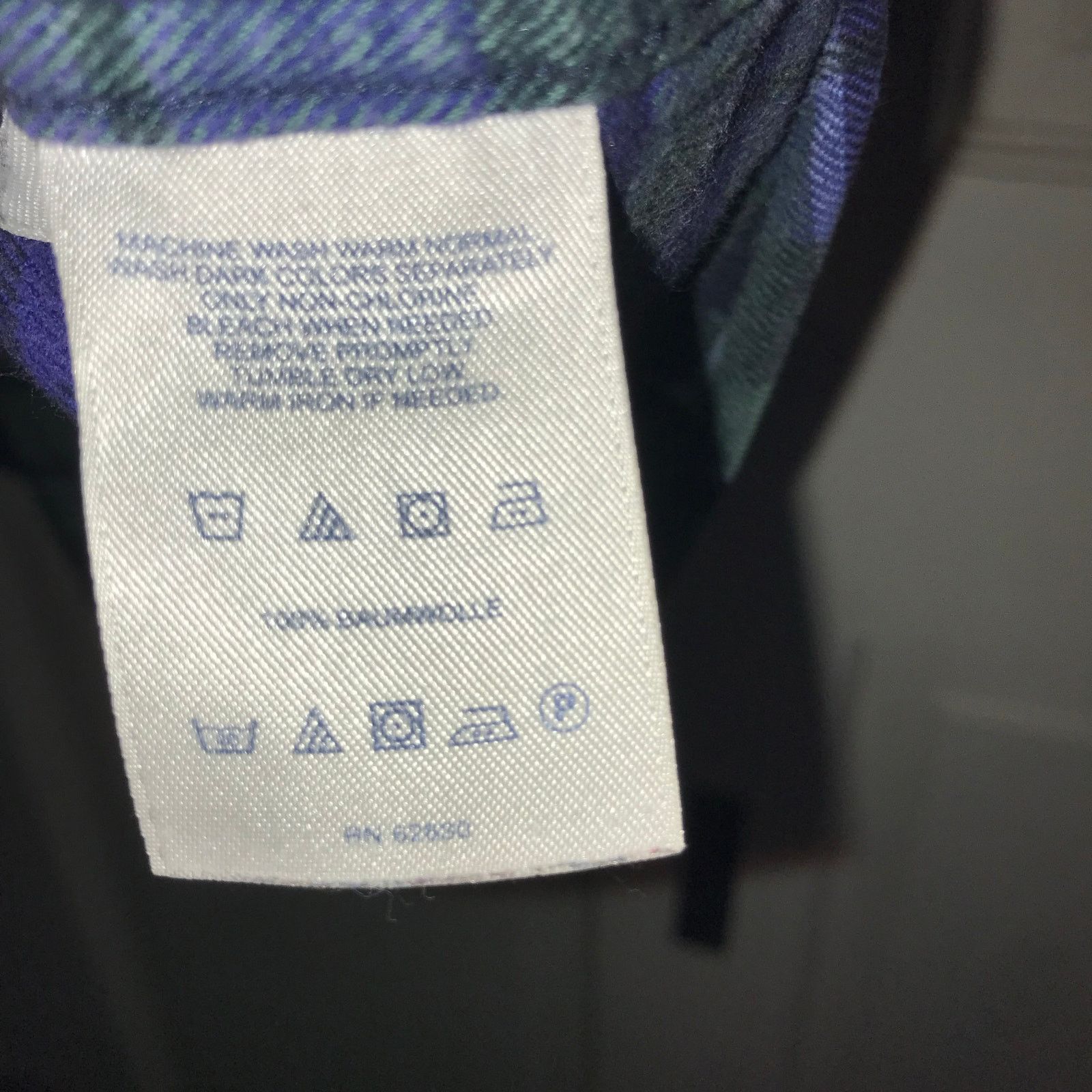 Lands' End LANDS’ END Plaid Shirt Men’s L 16- 161/2 LS Traditional Fit Size US L / EU 52-54 / 3 - 10 Thumbnail