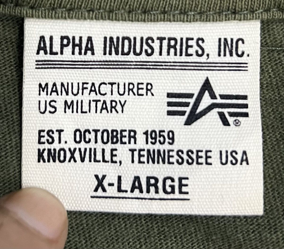 Alpha Industries × Vintage VINTAGE ALPHA INDUSTRIES INC SHIRT Size US XL / EU 56 / 4 - 7 Thumbnail