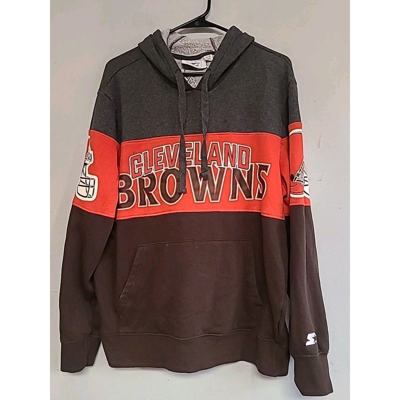 Starter Men's large Cleveland Browns NFL football hoodie Size US L / EU 52-54 / 3 - 1 Thumbnail