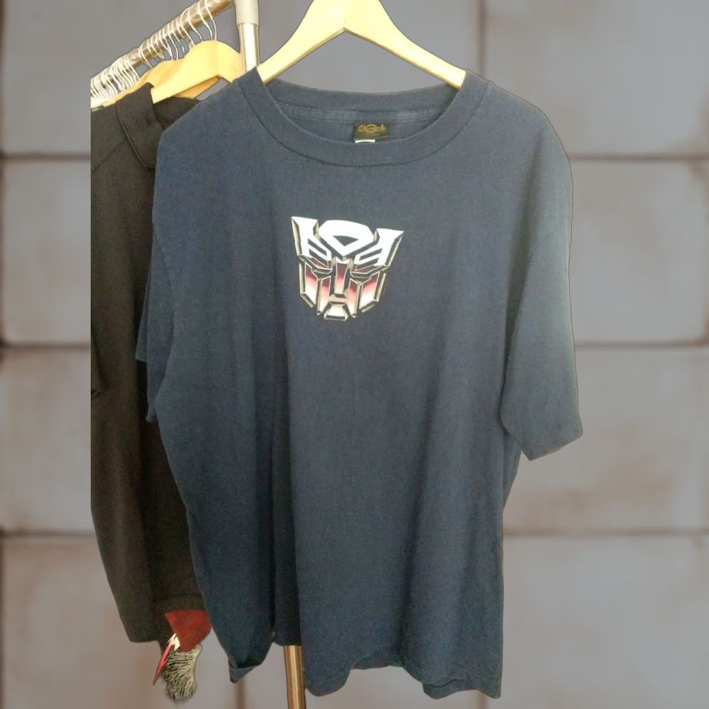 Changes VINTAGE Transformers Autobots Made In USA Gem Mint Single Stitch XL Blue Graphic Tee 1980s Mens Size US XL / EU 56 / 4 - 1 Thumbnail