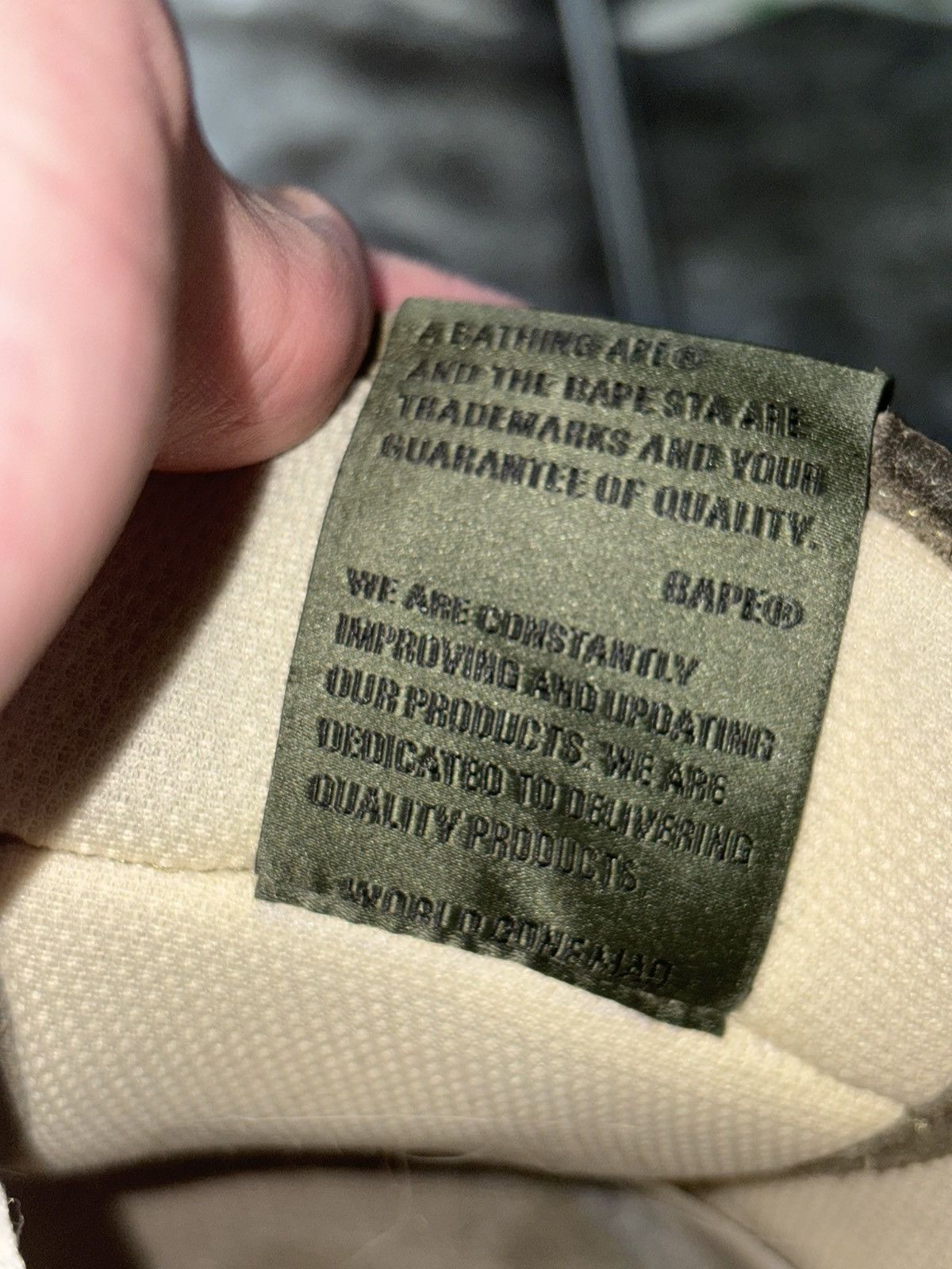 Bape Bape SK8 Sta, (army green / dark blue) Size US 11 / EU 44 - 8 Thumbnail