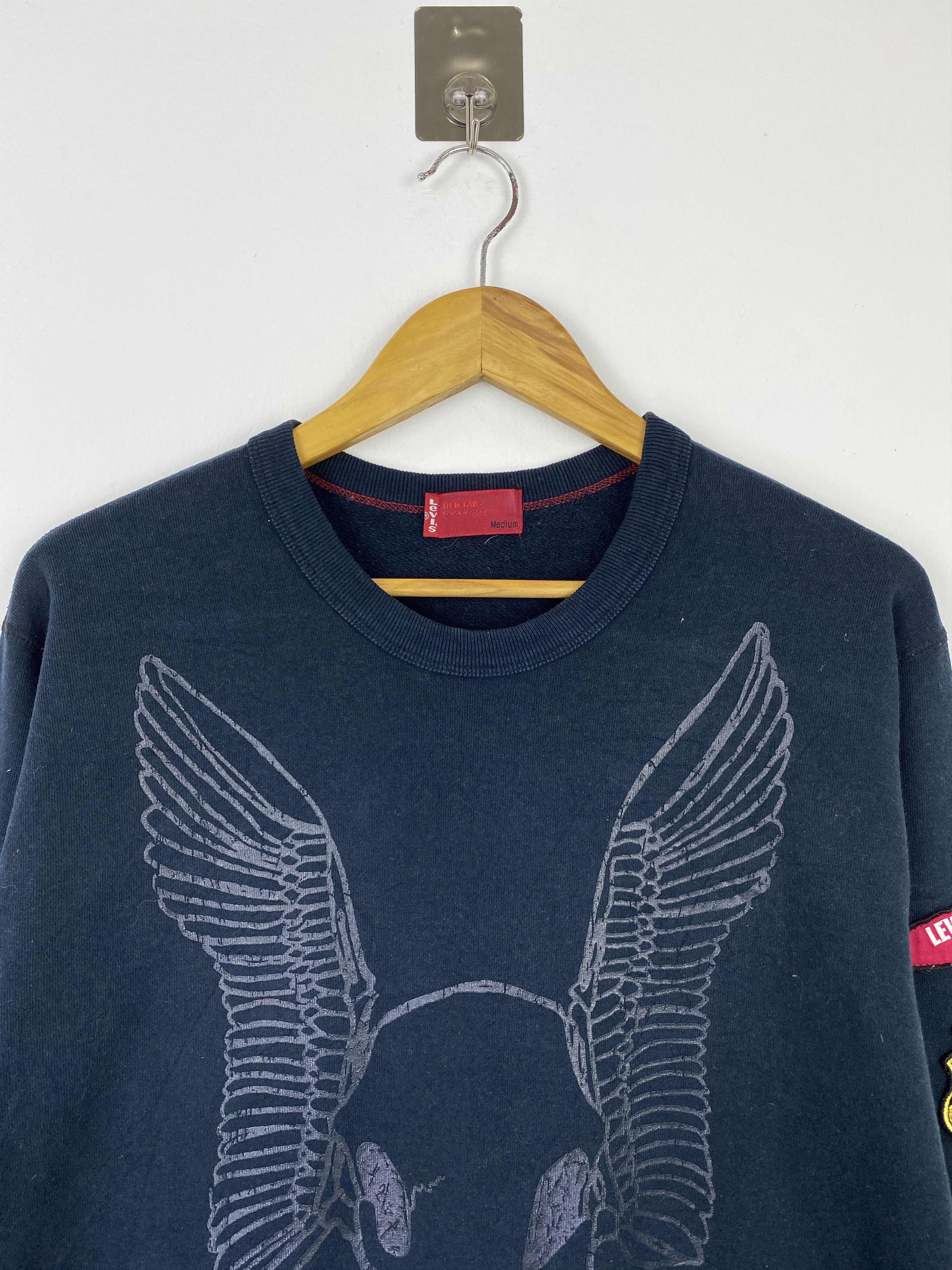 Levi's Vintage Levi’s Red Tab Skull Graphic Crewneck BP0028 Size US M / EU 48-50 / 2 - 2 Thumbnail