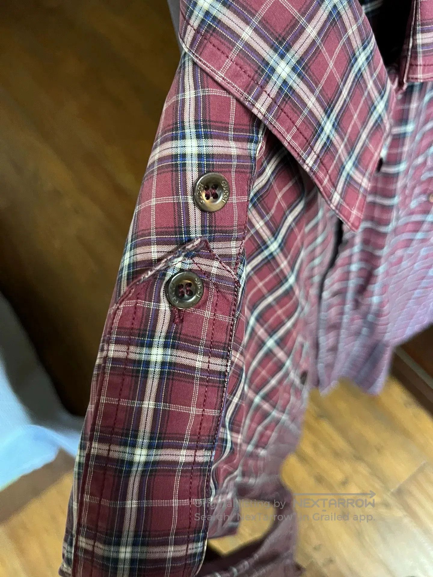 Japanese Brand Gucci Slim Fit Checkered Shirt. Size US M / EU 48-50 / 2 - 7 Thumbnail
