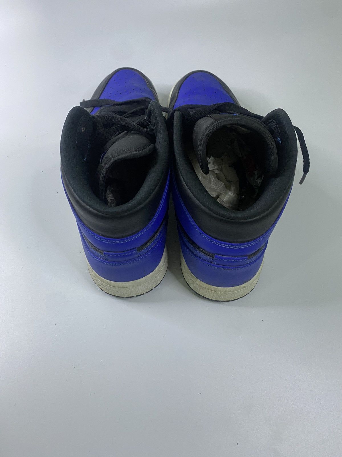 Jordan Brand × Nike Jordan 1 Mid Hyper Royal Black Size US 9 / EU 42 - 4 Thumbnail