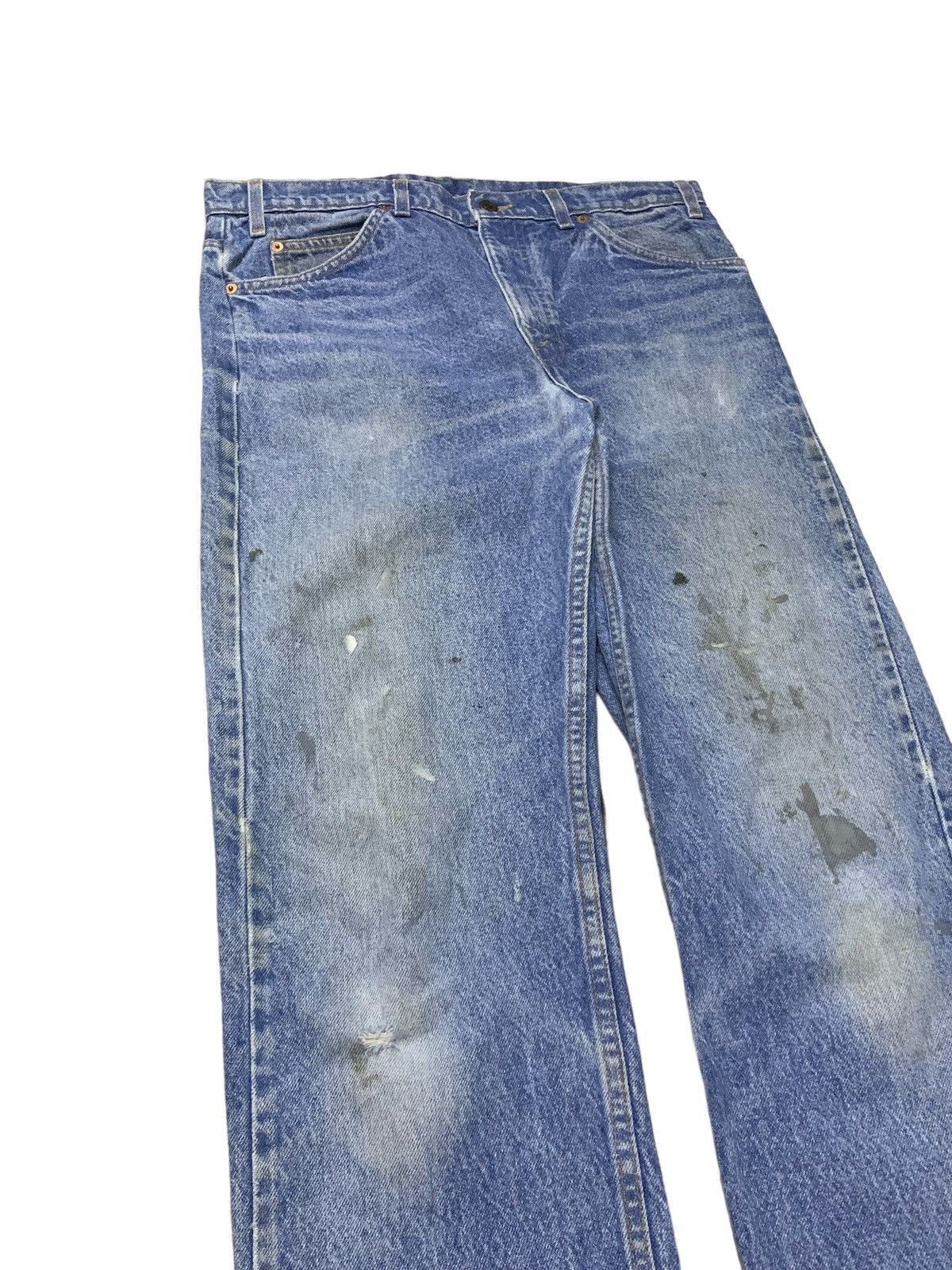 Levi's × Vintage Vintage Levis 505 Distressed Dirty Denim Pants Size US 34 / EU 50 - 6 Thumbnail