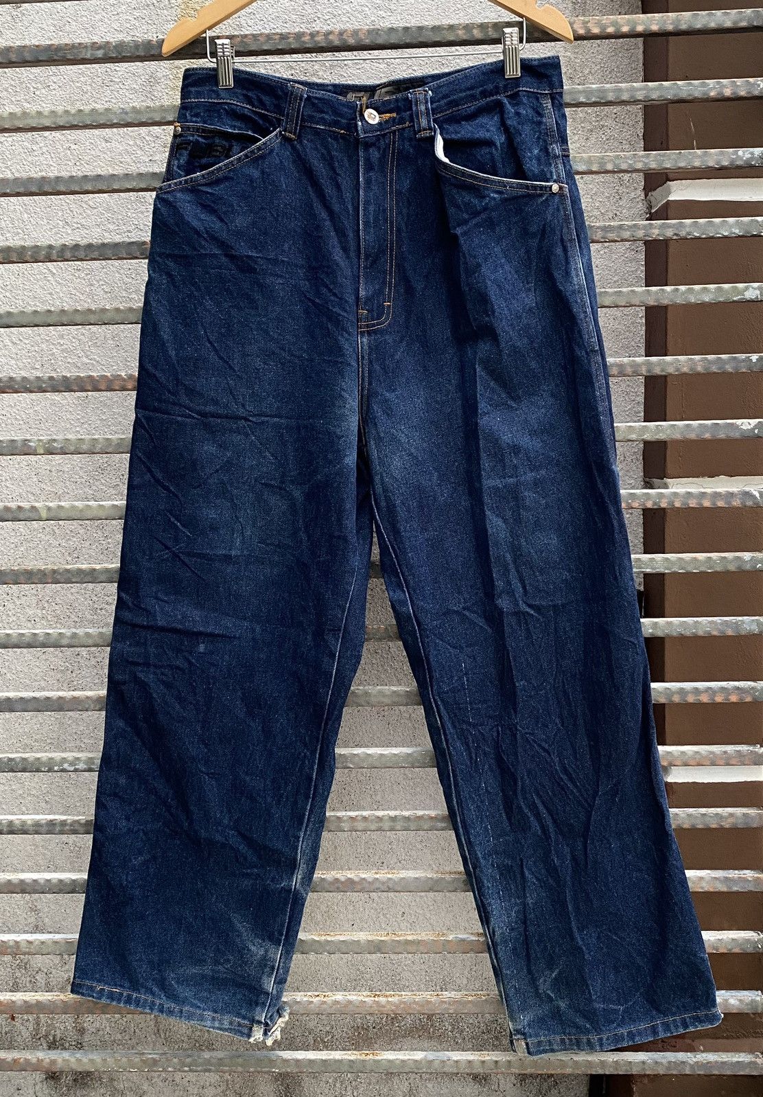 JNCO Fubu Rap Baggy Hip Hop Denim Jeans Size US 32 / EU 48 - 2 Thumbnail