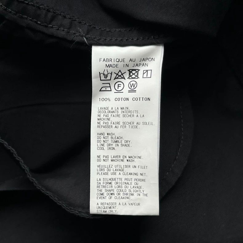 Yohji Yamamoto Yohji Yamamoto 19ss Back Button Black Shirt 2501-Nextarrow Size US L / EU 52-54 / 3 - 7 Thumbnail