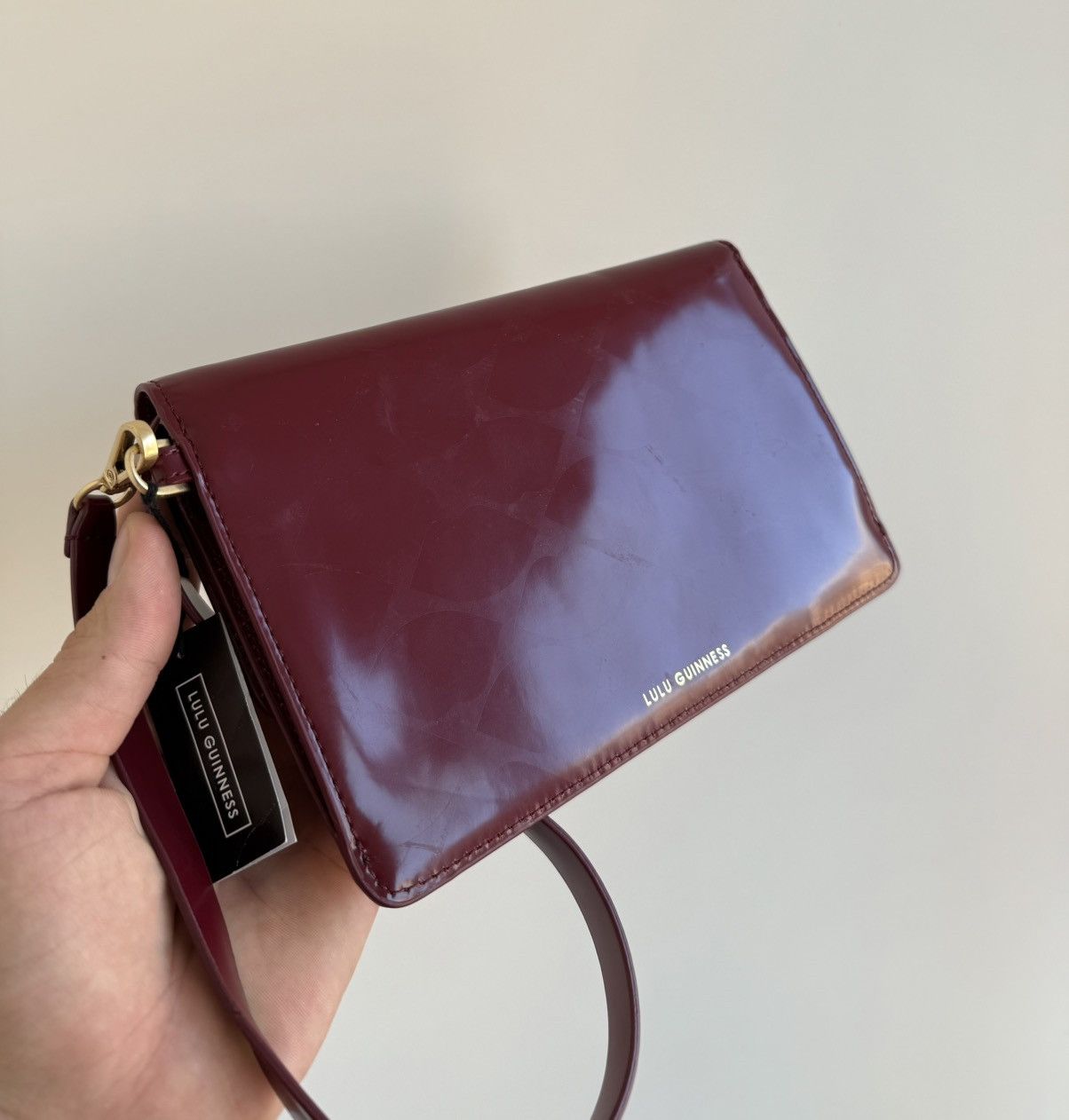 Leather Lulu Guinness Red Leather Mini Bag Size ONE SIZE - 3 Thumbnail