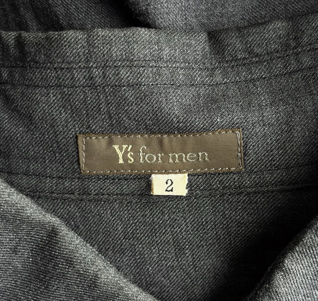 Yohji Yamamoto Yohji Yamamoto 00s Rayon Collar Button Grey Shirt K4 Size US M / EU 48-50 / 2 - 5 Thumbnail