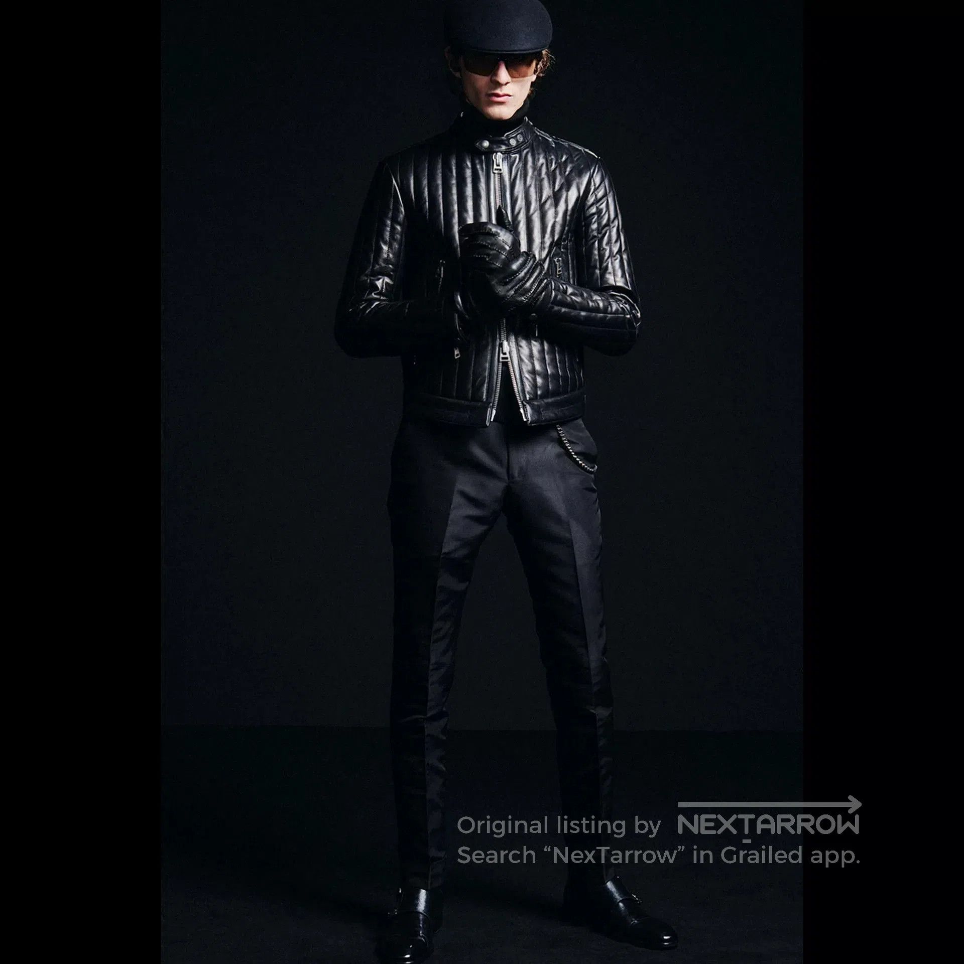 Tom Ford Tom Ford Black Leather Motorcycle Jacket. Size US S / EU 44-46 / 1 - 9 Thumbnail