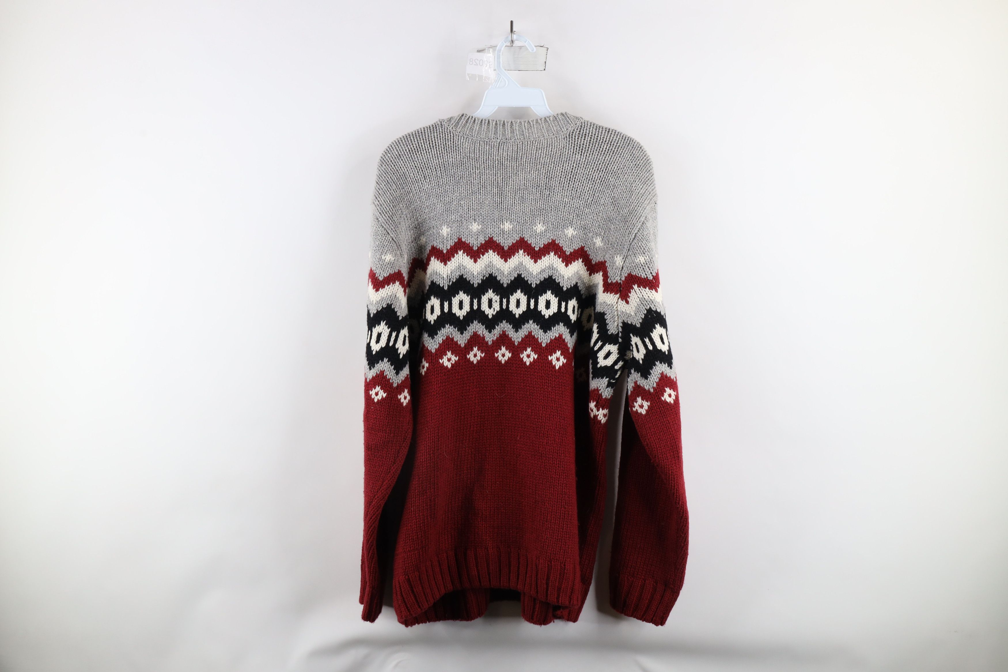 Vintage Vintage 90s Streetwear Fair Isle Chunky Knit Dad Sweater Size US L / EU 52-54 / 3 - 8 Thumbnail