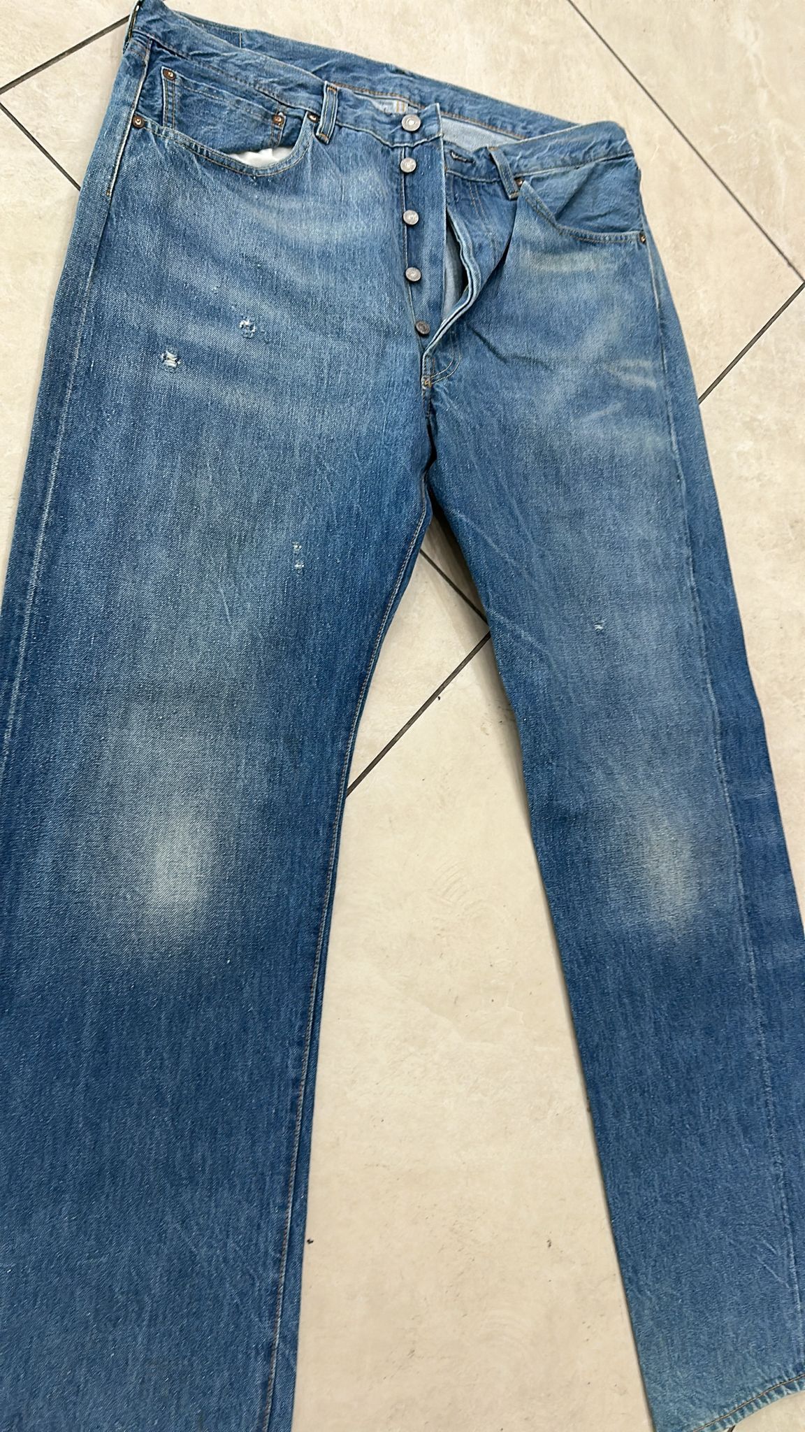 Levi's Vintage Clothing LVC Levi's Vintage Clothing 1955 501XX BigE Selvedge Jeans Size US 36 / EU 52 - 4 Thumbnail