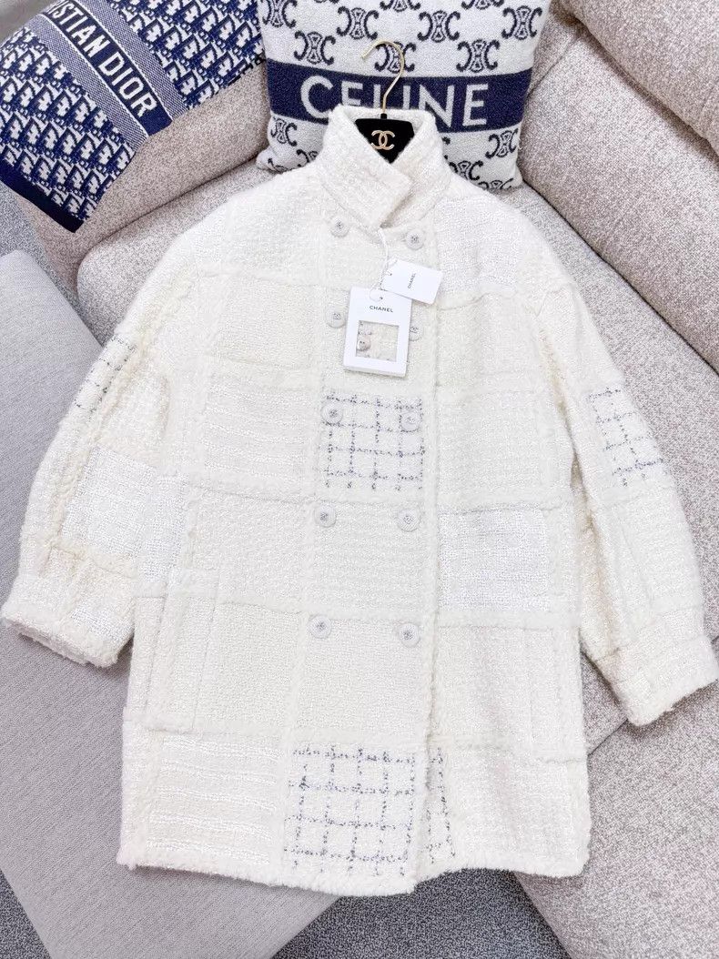 Chanel Chanel Tweed plaid embroidery sequin stitching double-brea Size XS / US 0-2 / IT 36-38 - 3 Thumbnail