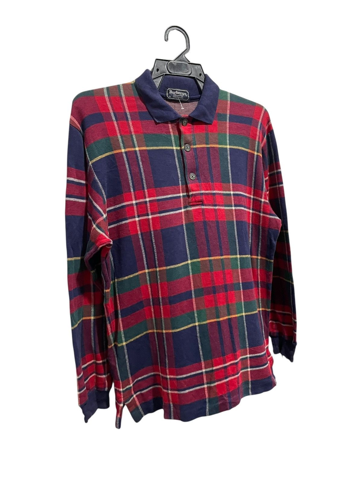 Burberry VTG 80s BURBERRY MADE IN USA CHECKERED L/S SHIRTS Size US S / EU 44-46 / 1 - 4 Thumbnail