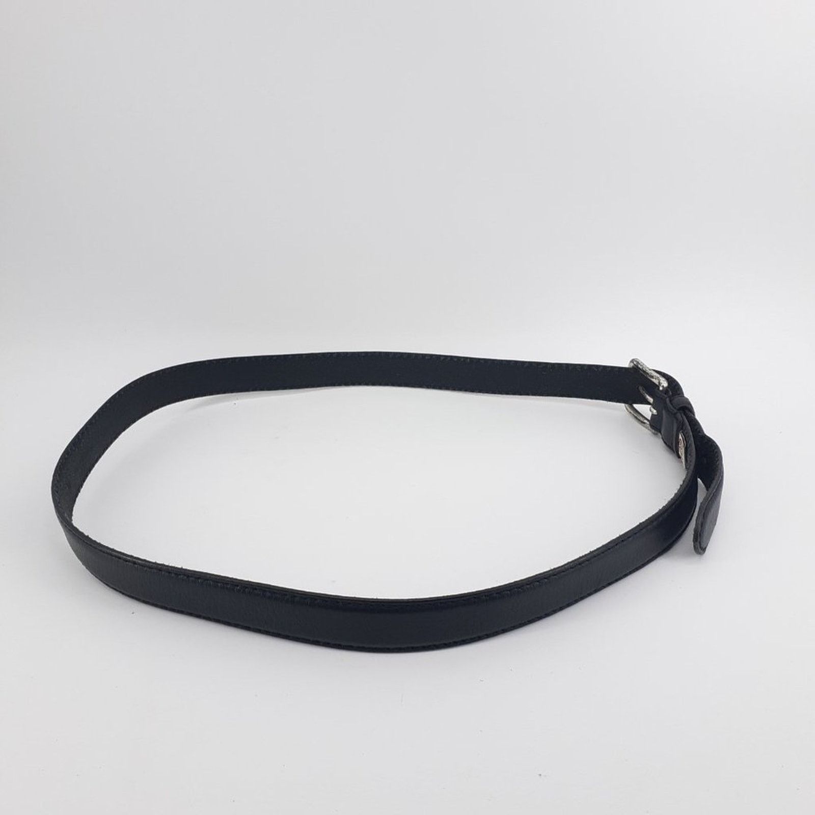 Fossil Vintage Fossil Men's Black Genuine Leather Dress Belt 44 Size 44 - 10 Thumbnail
