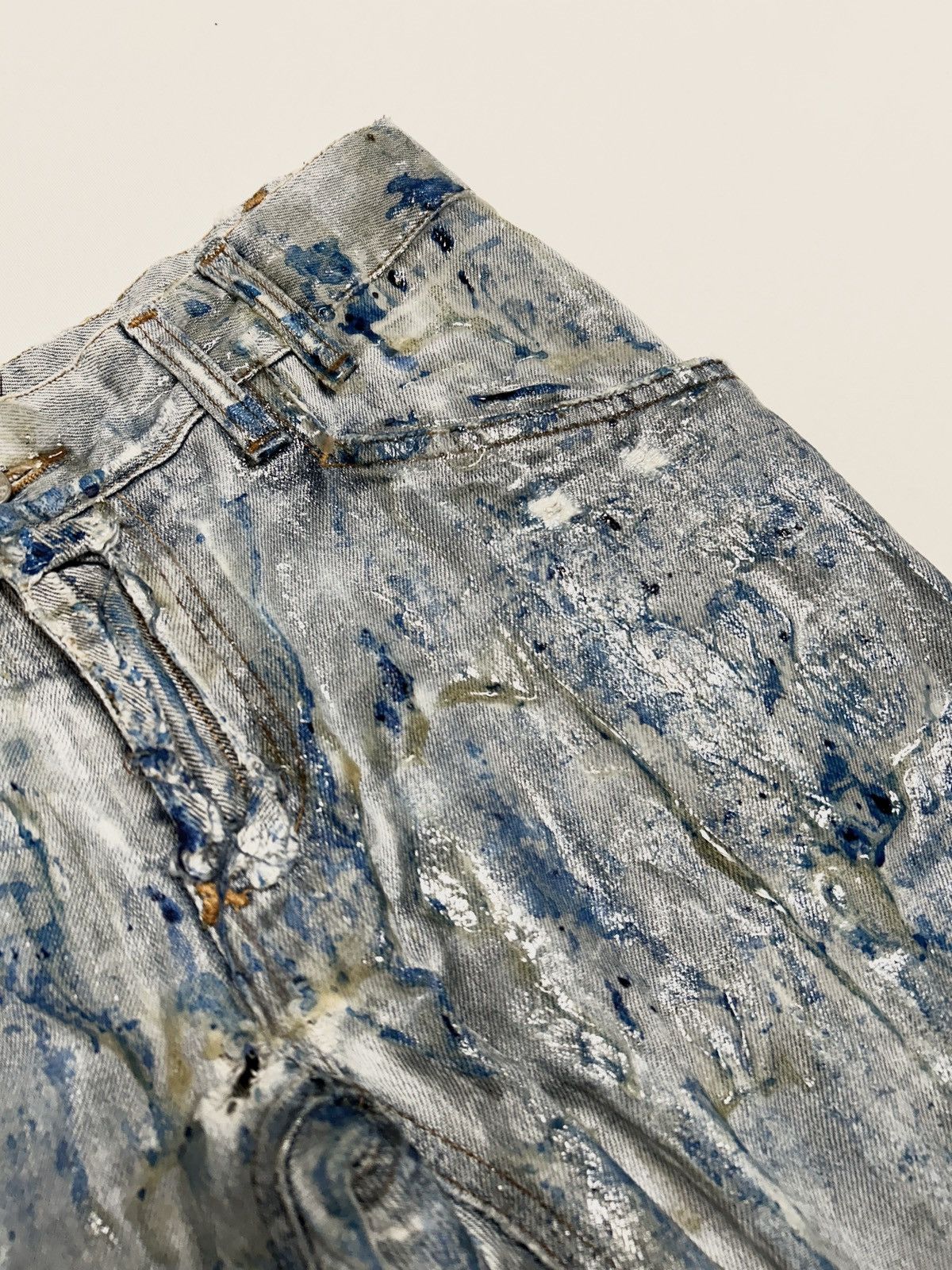 Dolce & Gabbana 2000s Distressed Waxed Denim Size US 30 / EU 46 - 5 Thumbnail