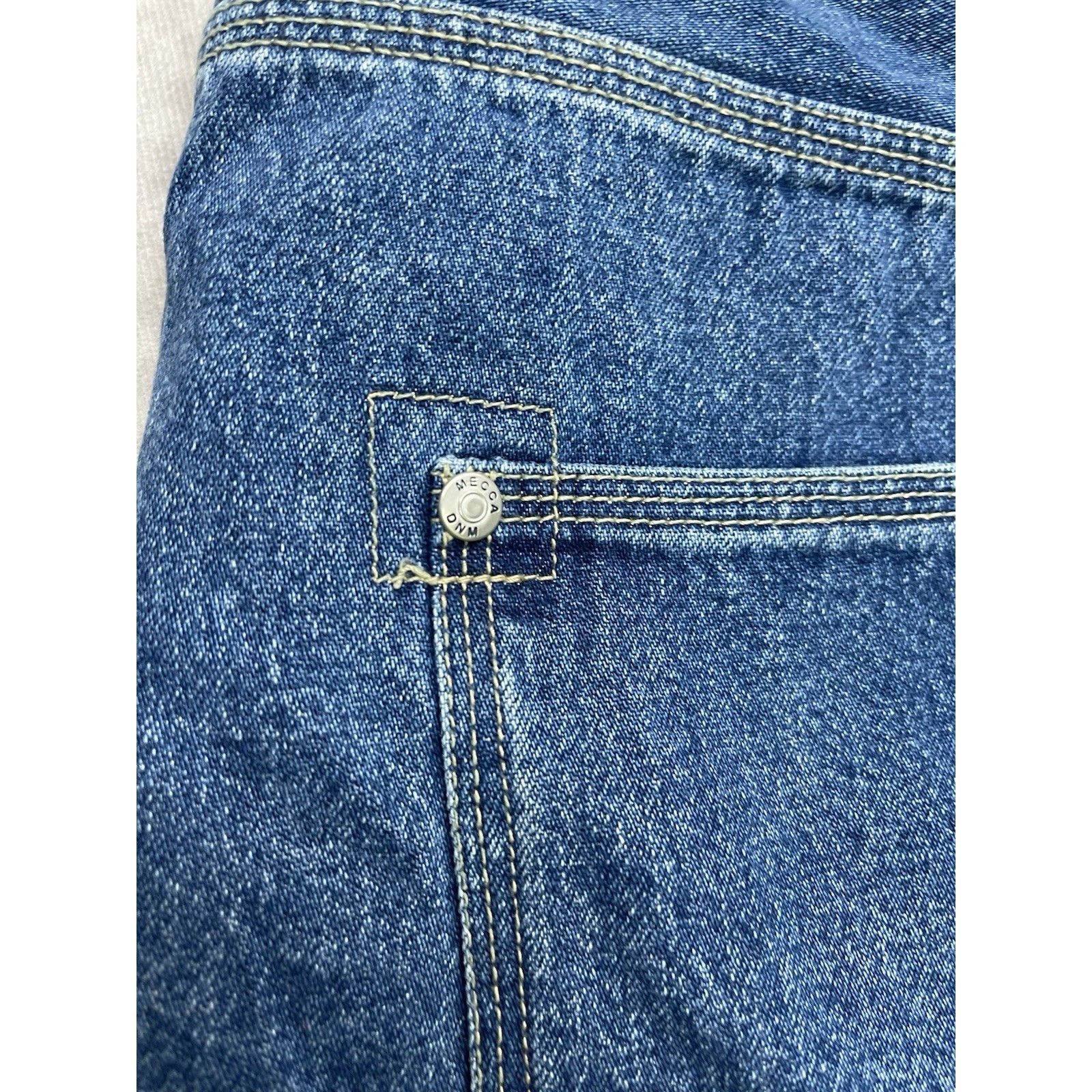 Mecca VTG Mecca USA Denim Shorts Jorts 42 Y2K 90s Baggy Carpenter Size US 42 / EU 58 - 5 Thumbnail