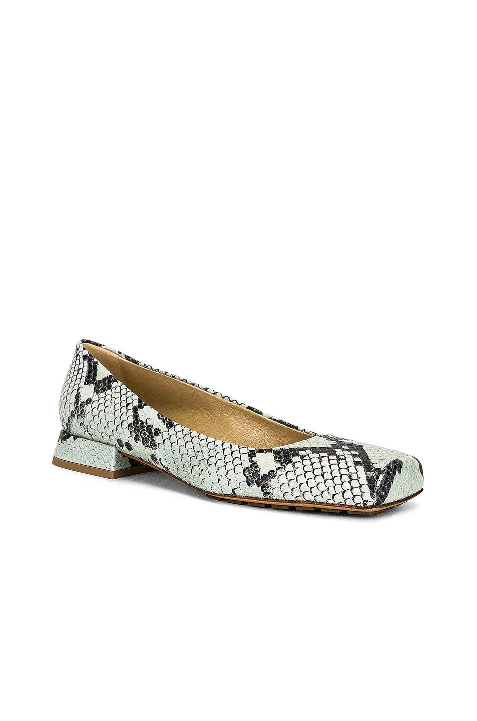 Bottega Veneta o1y0725 Ballet Flats in Sage Green/Black Size US 7 / IT 37 - 3 Thumbnail
