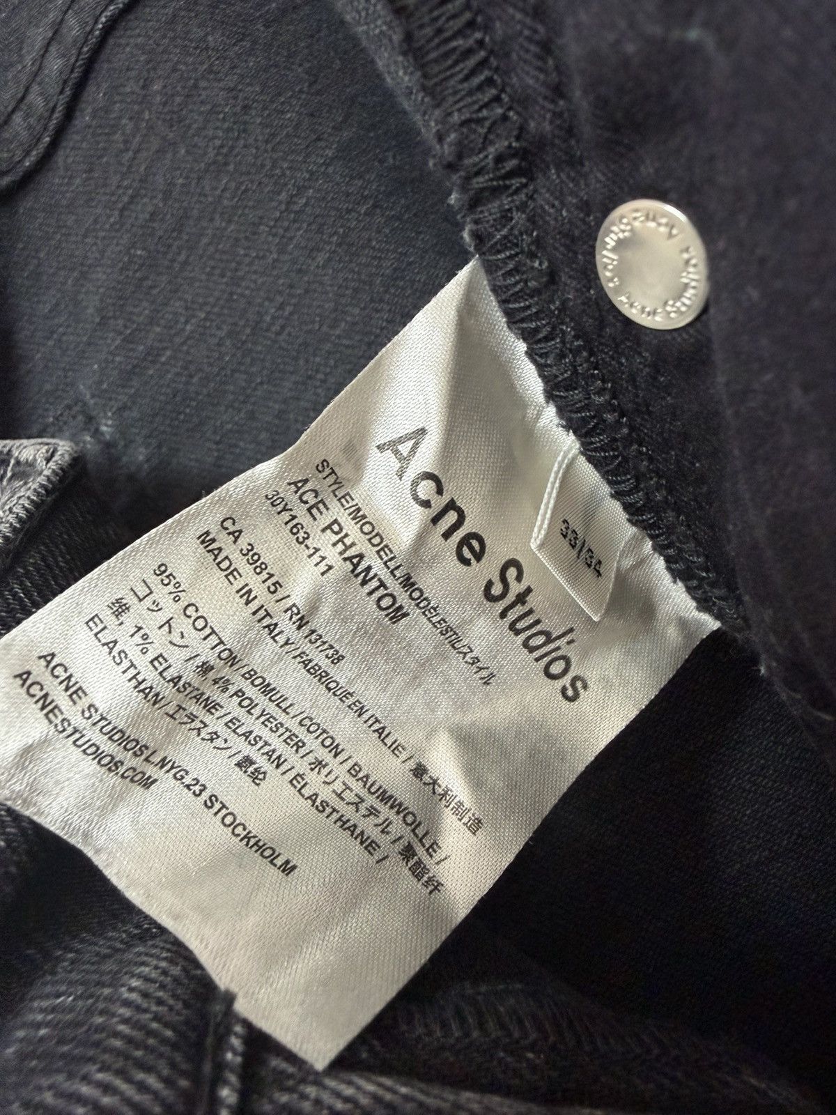 Acne Studios Acne Studios Phantom Jeans Size US 33 - 3 Thumbnail