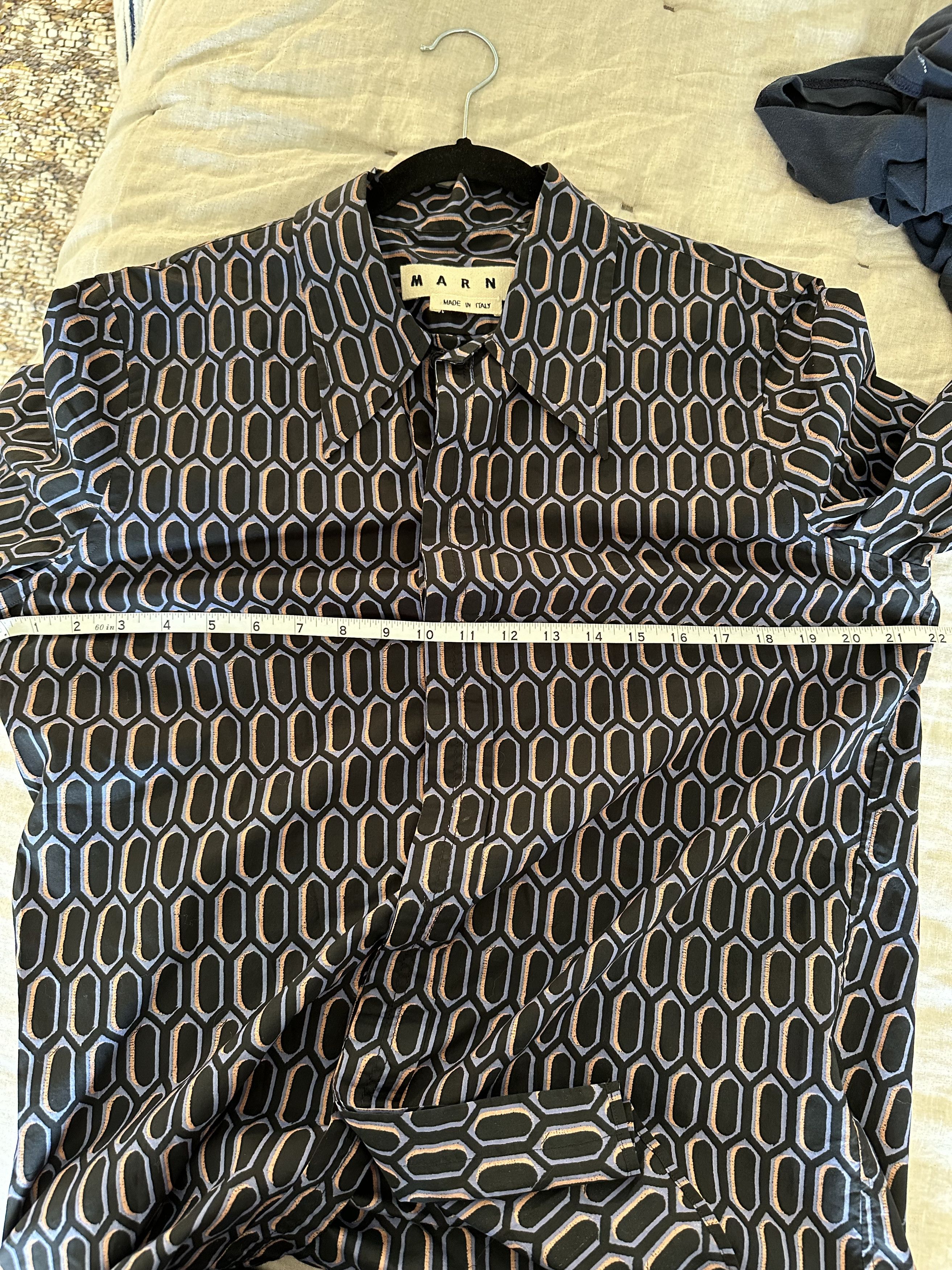 Marni Marni Short Sleeve Button Up Shirt Size US M / EU 48-50 / 2 - 7 Thumbnail