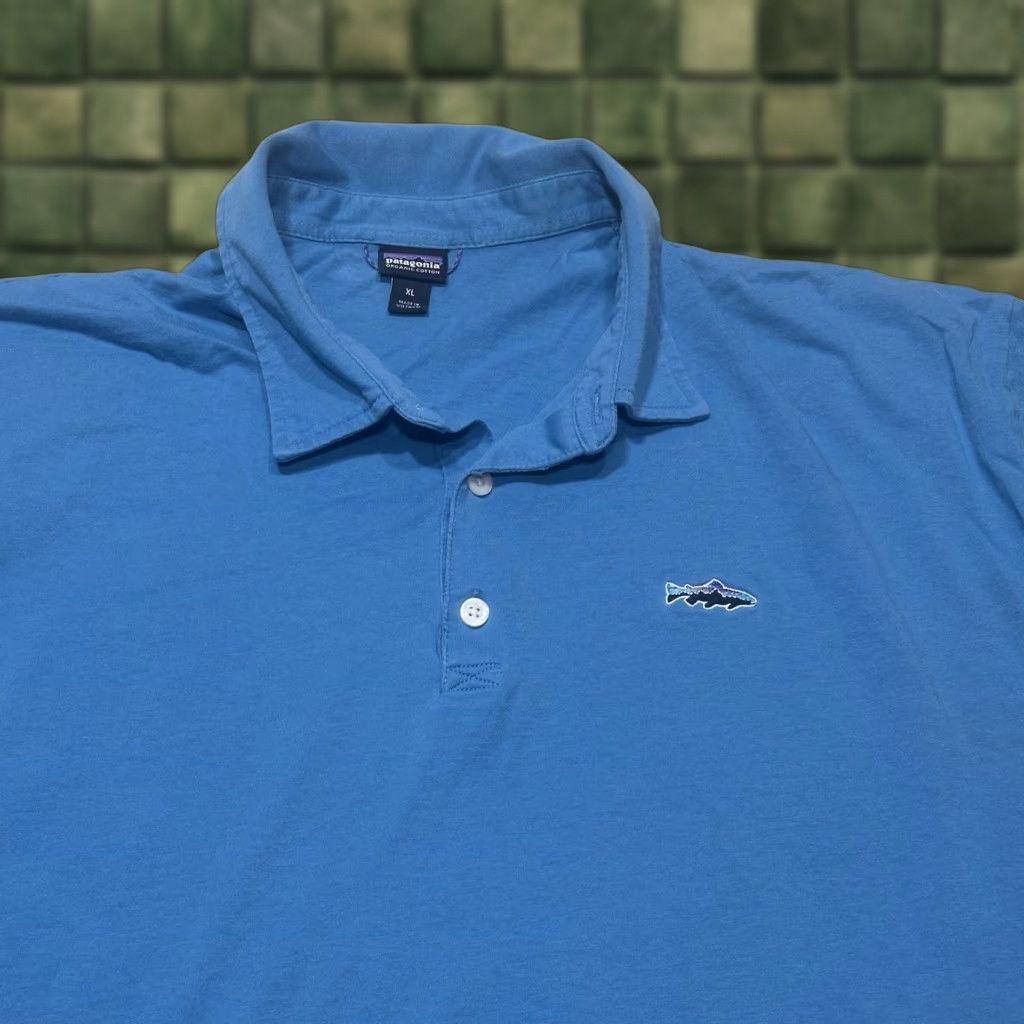 Patagonia Patagonia Polo Shirt Mens XL Blue Organic Cotton Outdoor Hiking Polo Shirt Golf Hiking Men XL Blue Organic Cotton Size US XL / EU 56 / 4 - 1 Thumbnail