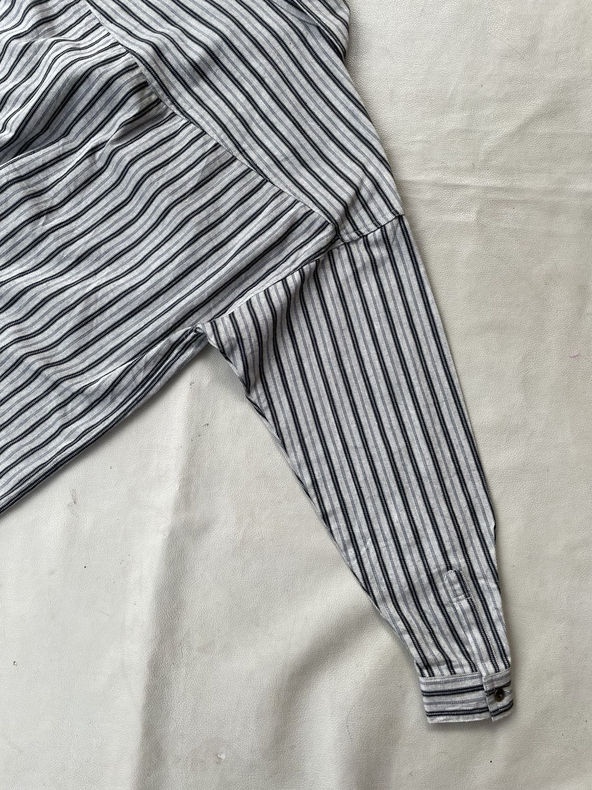 Yohji Yamamoto Undefined Classic Stripe Shirt Turtle Neck Issey style Size US M / EU 48-50 / 2 - 8 Thumbnail