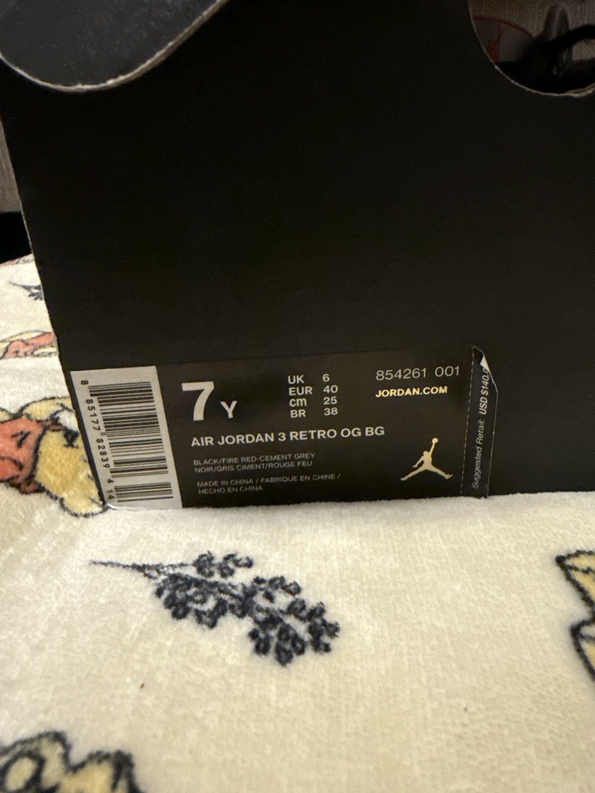 Jordan Brand OG Cement 3’s Size US 7 / EU 40 - 7 Thumbnail