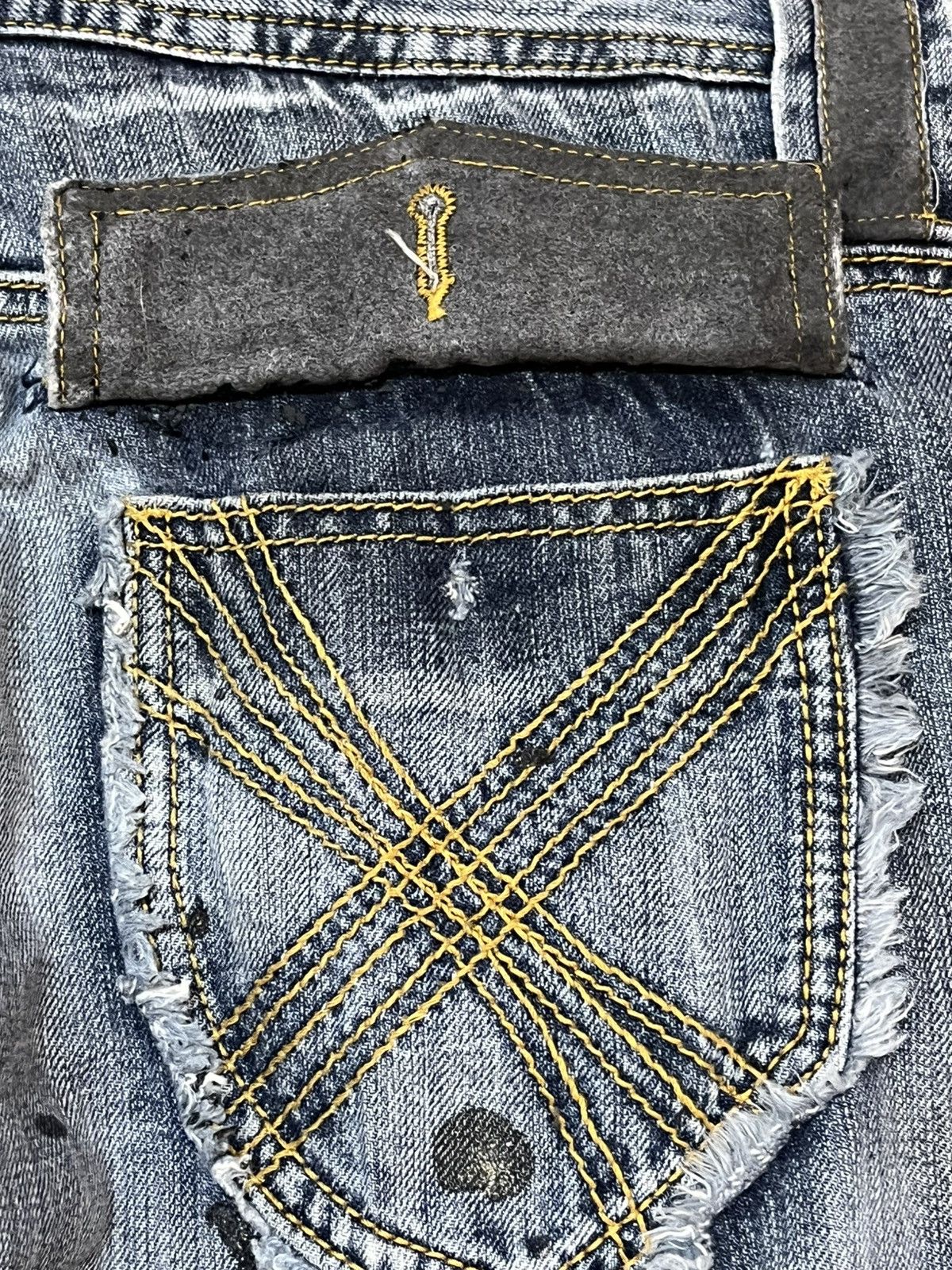 Hysteric Glamour Vintage Oririn Flare Paint Splatter Grunge Distressed Denim Size US 32 / EU 48 - 13 Thumbnail