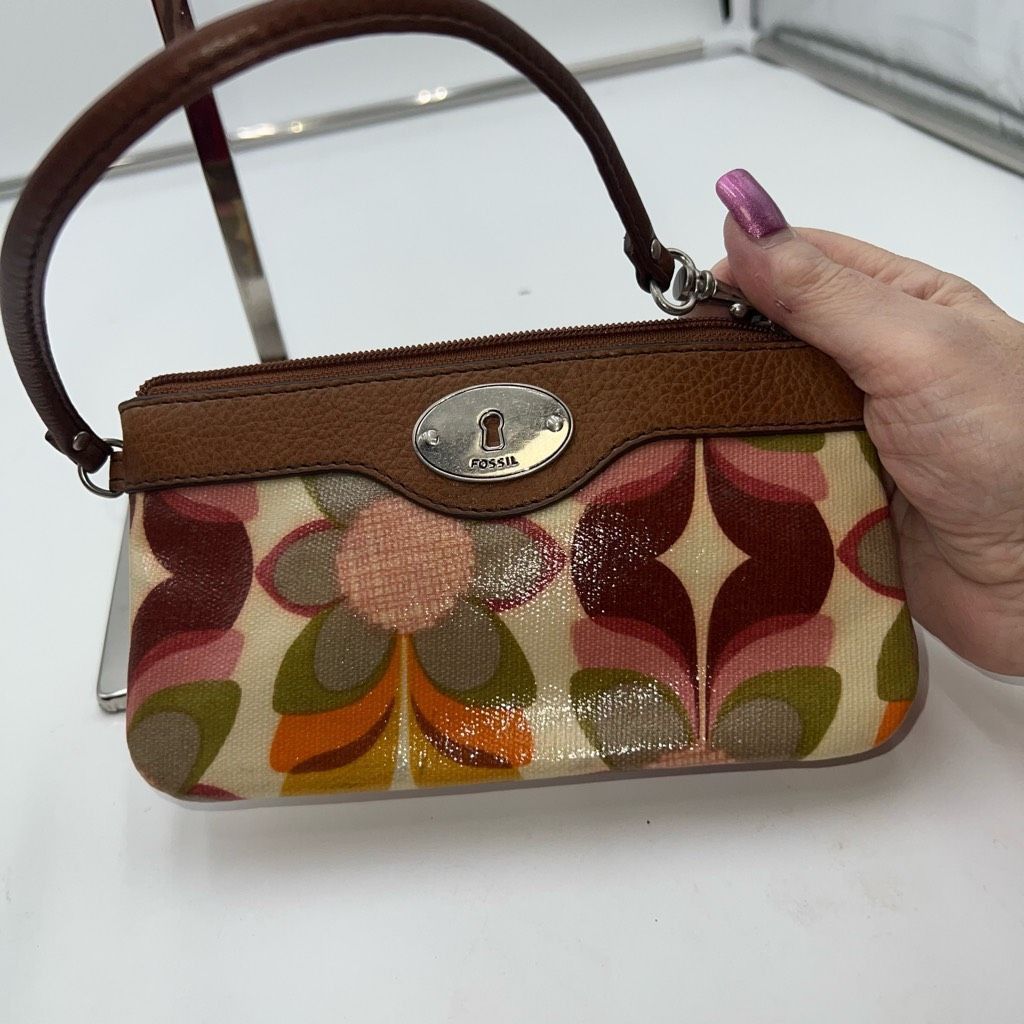 Fossil Fossil Key-Per Retro Flower Wristlet Size ONE SIZE - 7 Thumbnail