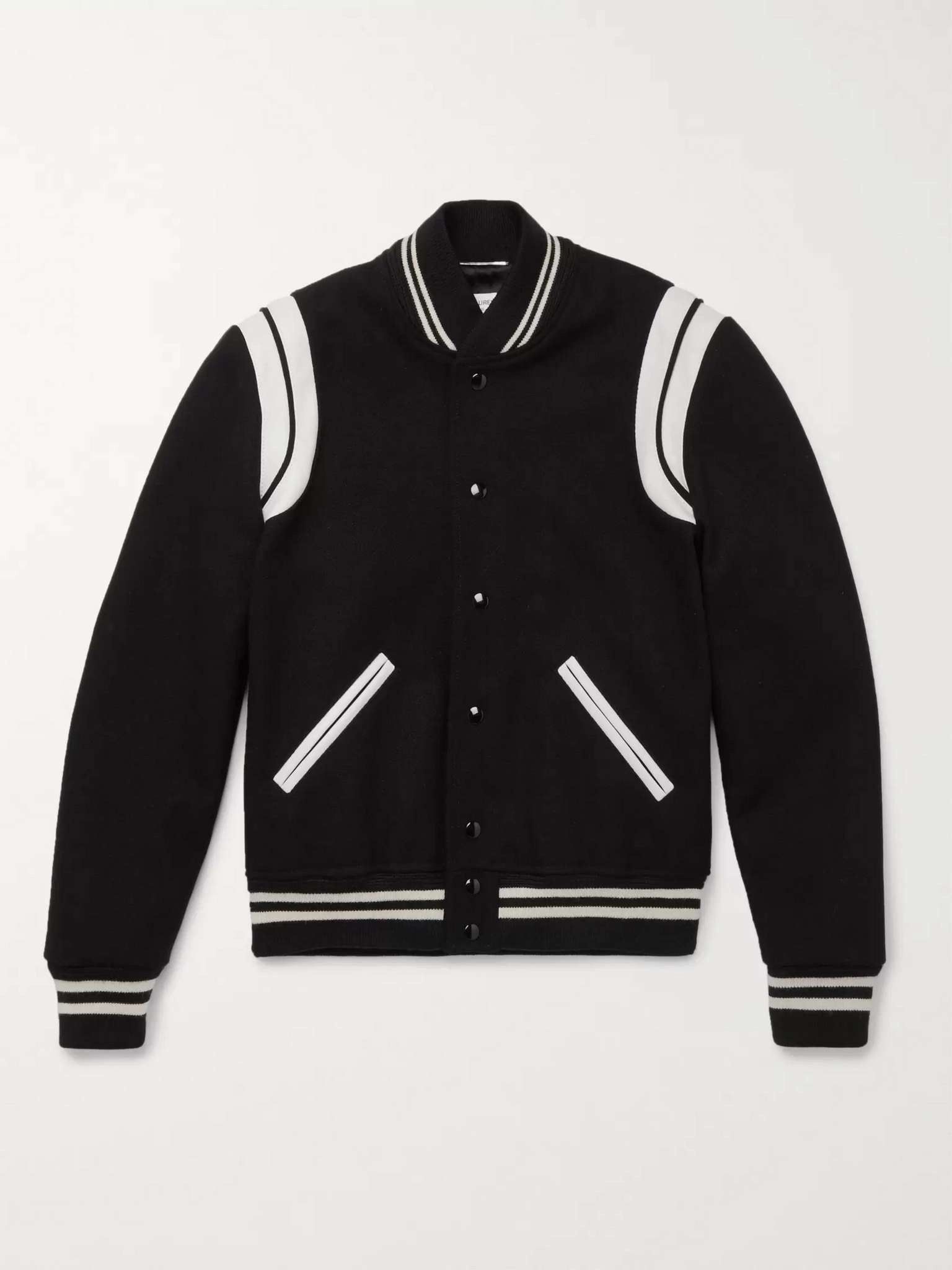saint laurent teddy jacket in wool