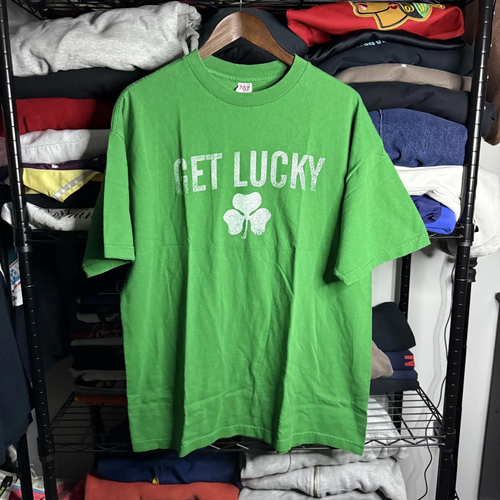 707 Lucky Shamrock Graphic Tee Size US XL / EU 56 / 4 - 1 Thumbnail