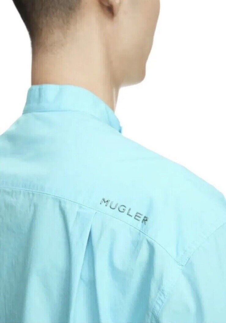 H&M × Mugler × Thierry Mugler Mugler x H&M Double-breasted Poplin Shirt Size М Size US M / EU 48-50 / 2 - 2 Thumbnail