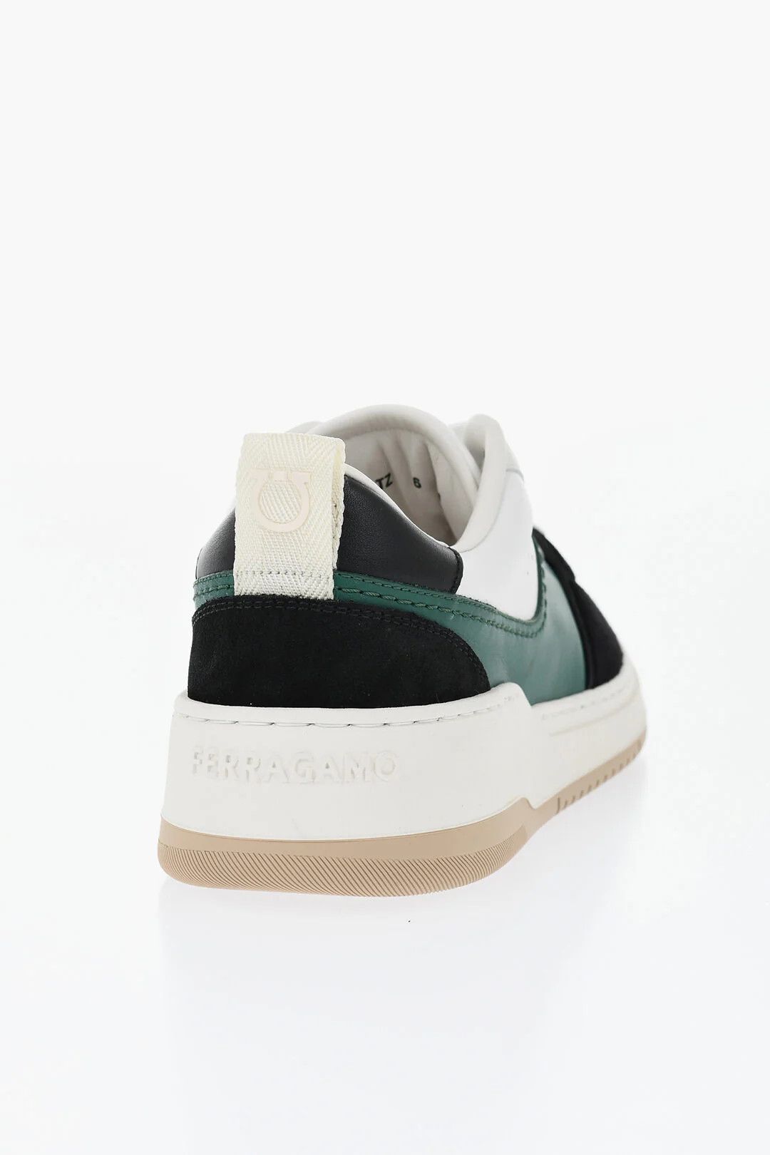 Salvatore Ferragamo og1mm0426 Low-Top Two-Tone Leather Sneakers in Multicolor Size US 7 / EU 40 - 2 Thumbnail