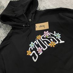 Stussy collegiate floral online hoodie