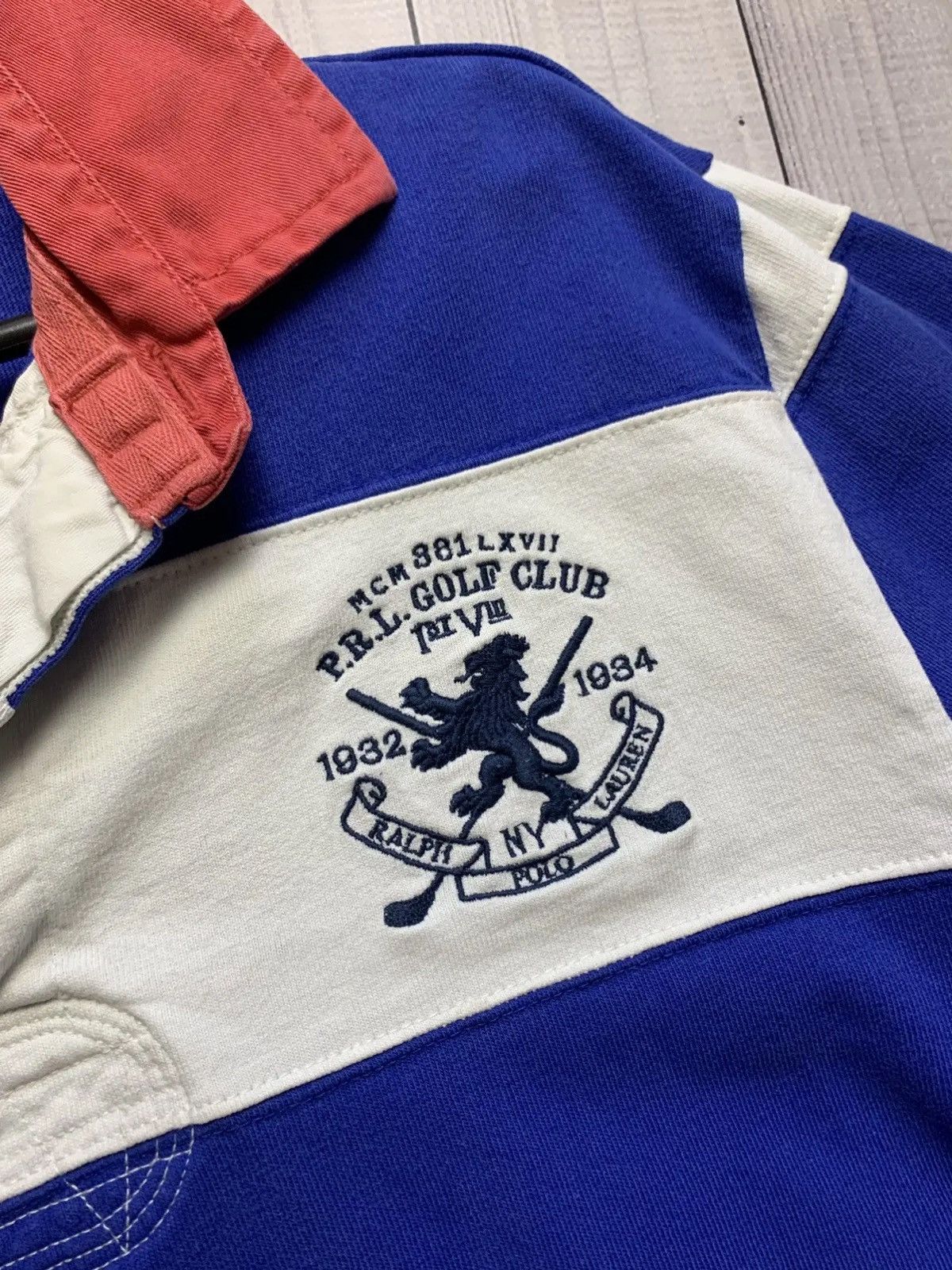 Polo Ralph Lauren Vintage Rugby polo Ralph Lauren big logo number 21 England Size US L / EU 52-54 / 3 - 8 Thumbnail